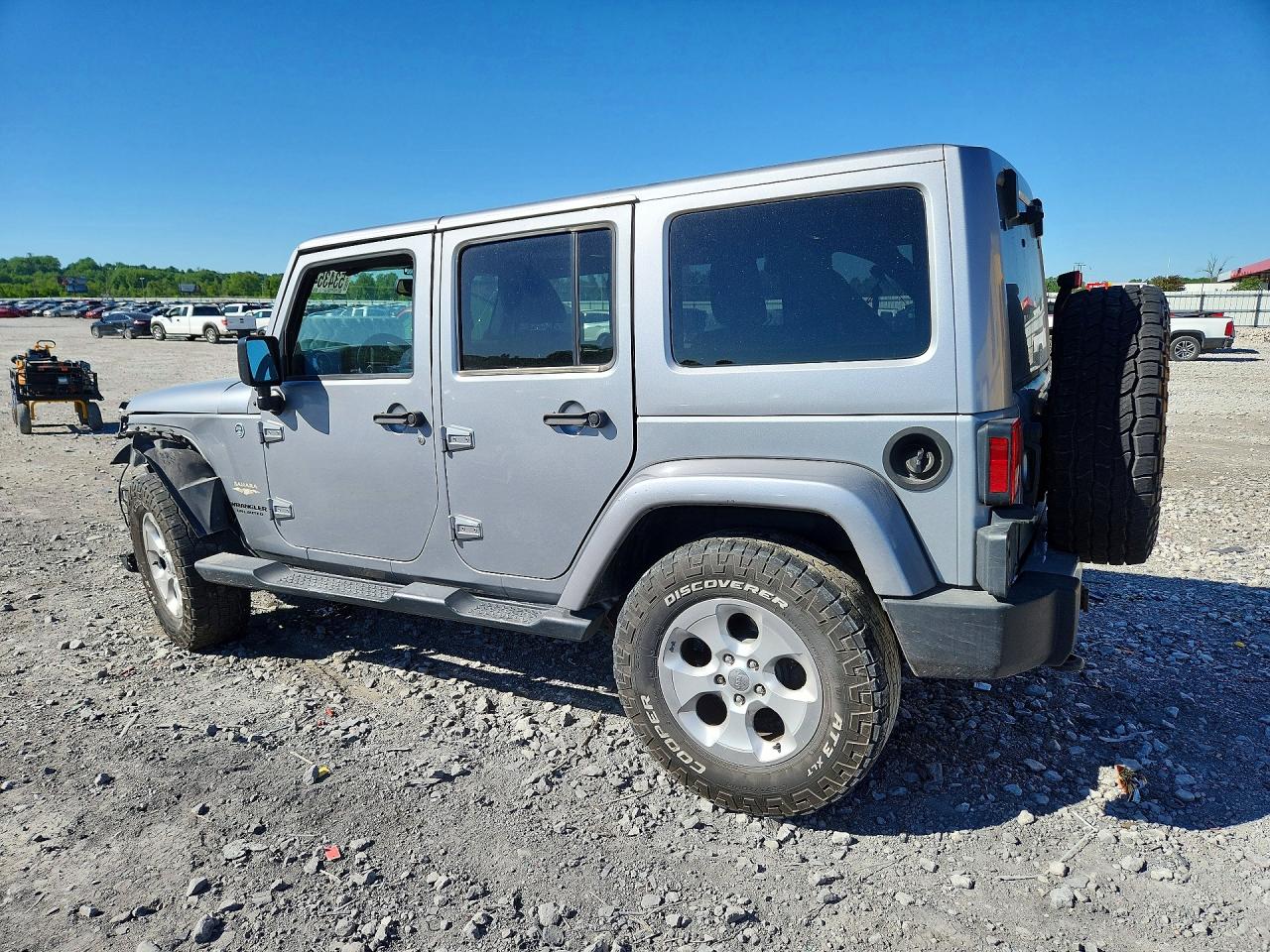 2014 Jeep Wrangler Unlimited Sahara Серебряный vin: 1C4BJWEGXEL173710