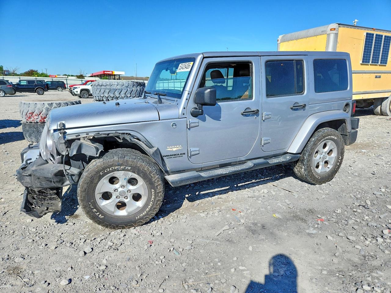 2014 Jeep Wrangler Unlimited Sahara Silver vin: 1C4BJWEGXEL173710
