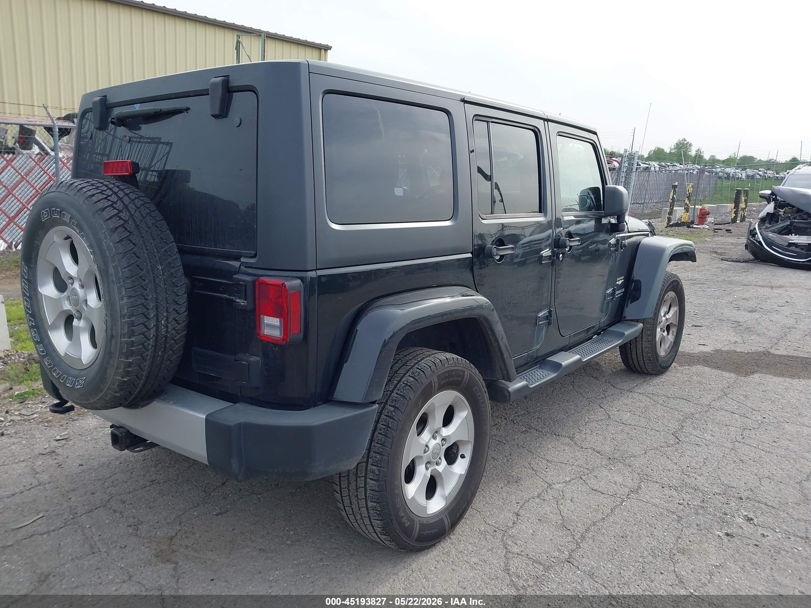 2014 Jeep Wrangler Unlimited Sahara Черный vin: 1C4BJWEGXEL175134