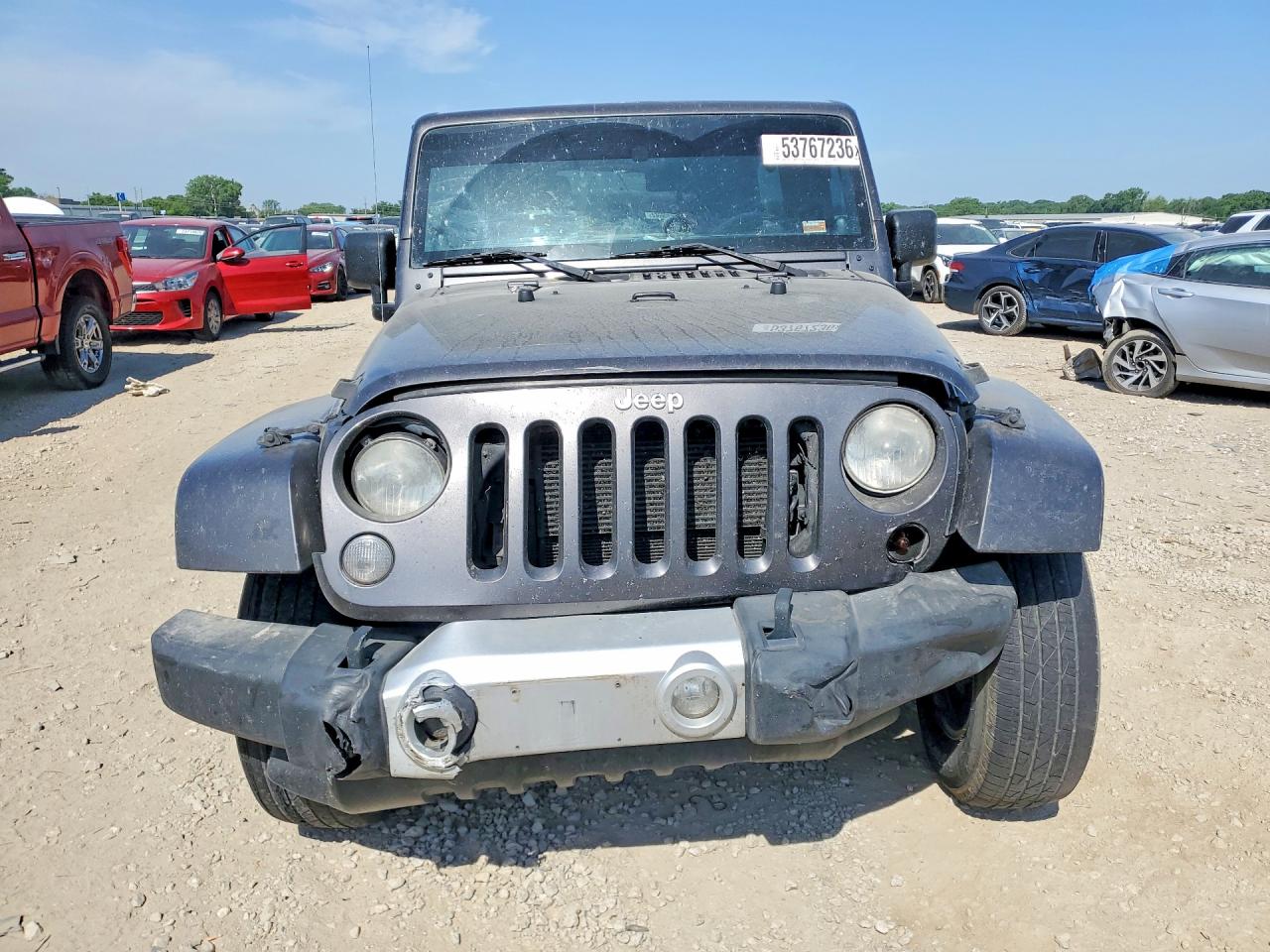 2014 Jeep Wrangler Unlimited Sahara Gray vin: 1C4BJWEGXEL266047