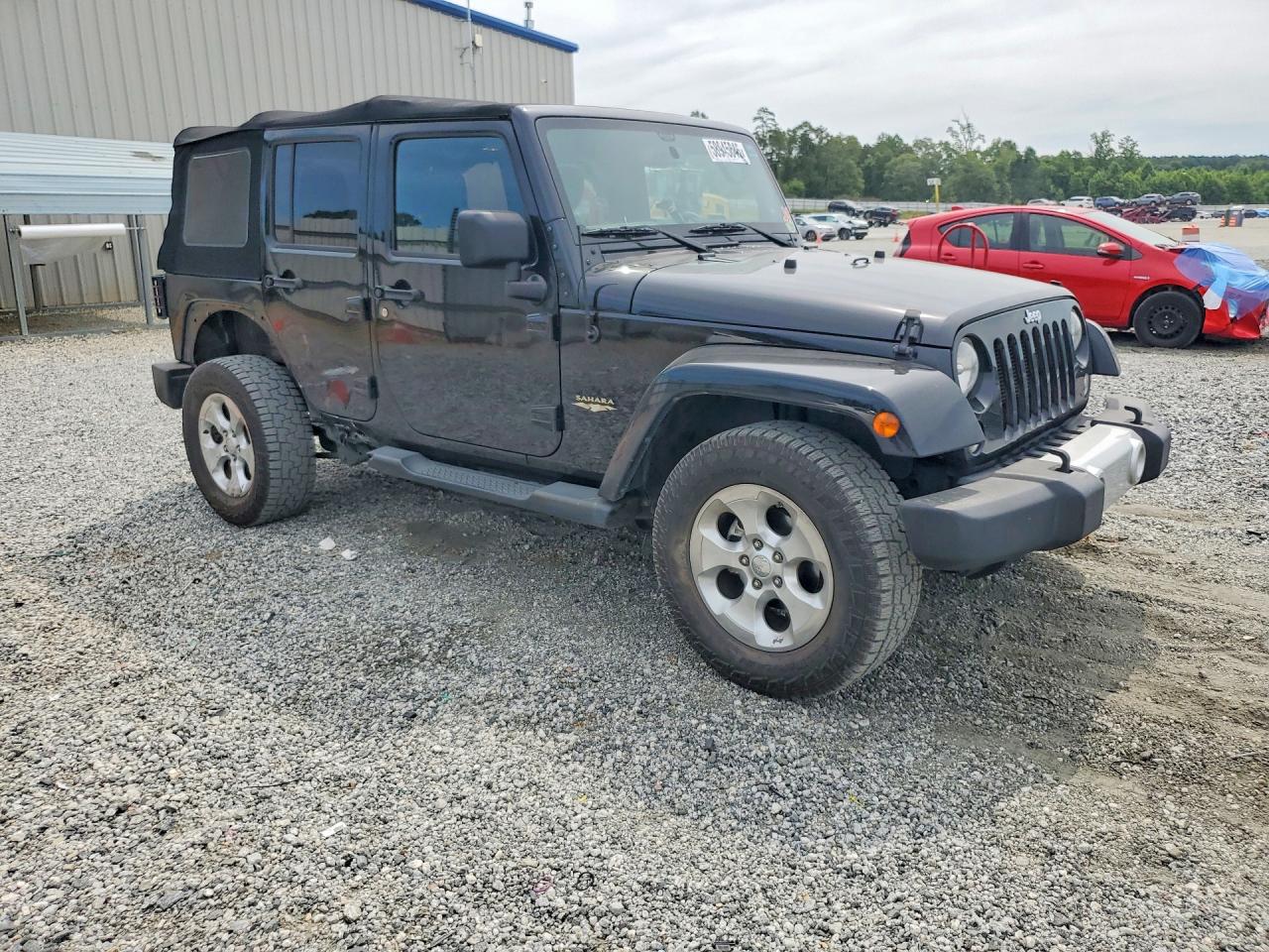 2014 Jeep Wrangler Unlimited Sahara Black vin: 1C4BJWEGXEL292891