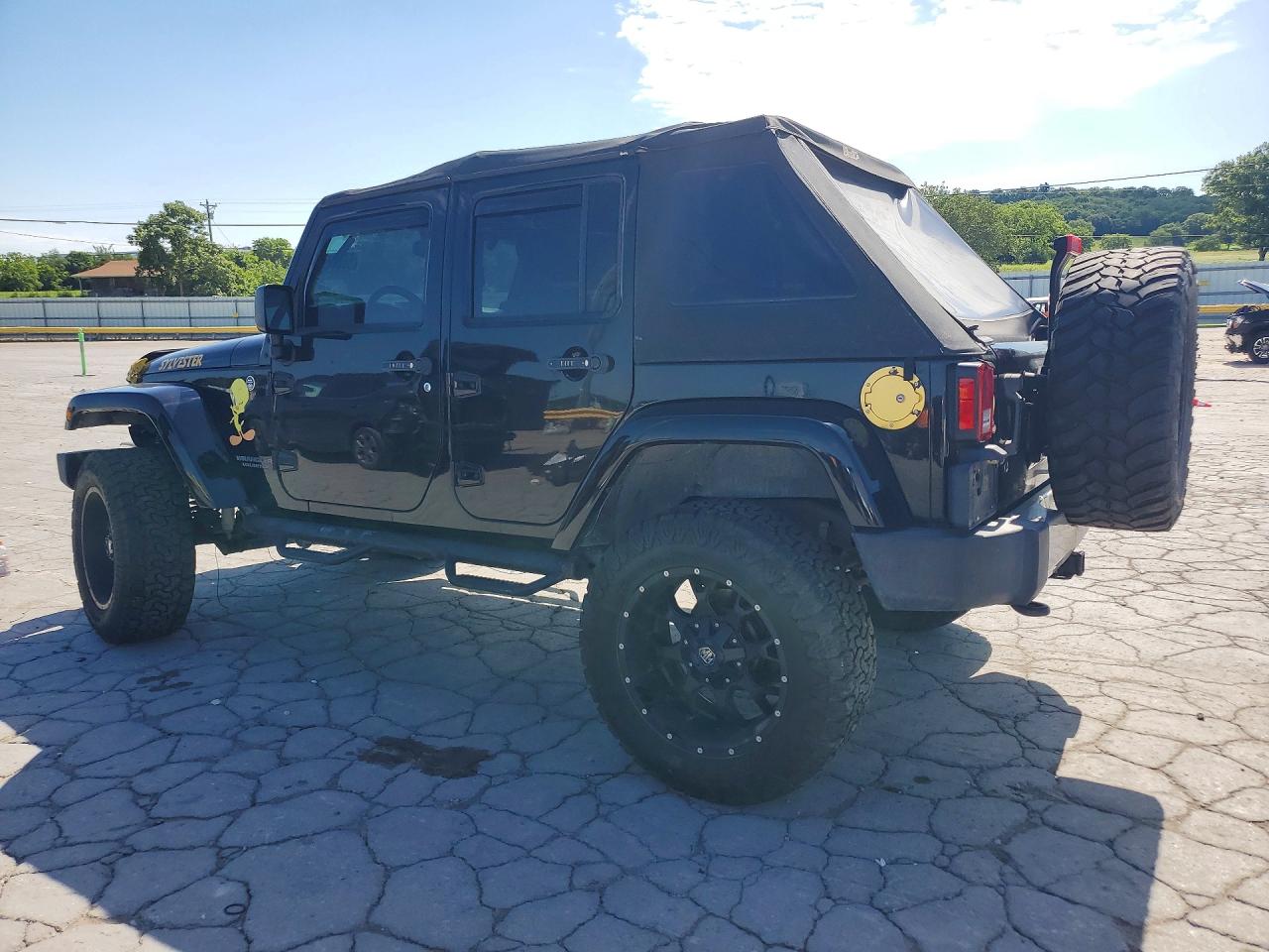 2014 Jeep Wrangler Unlimited Sahara Black vin: 1C4BJWEGXEL322732