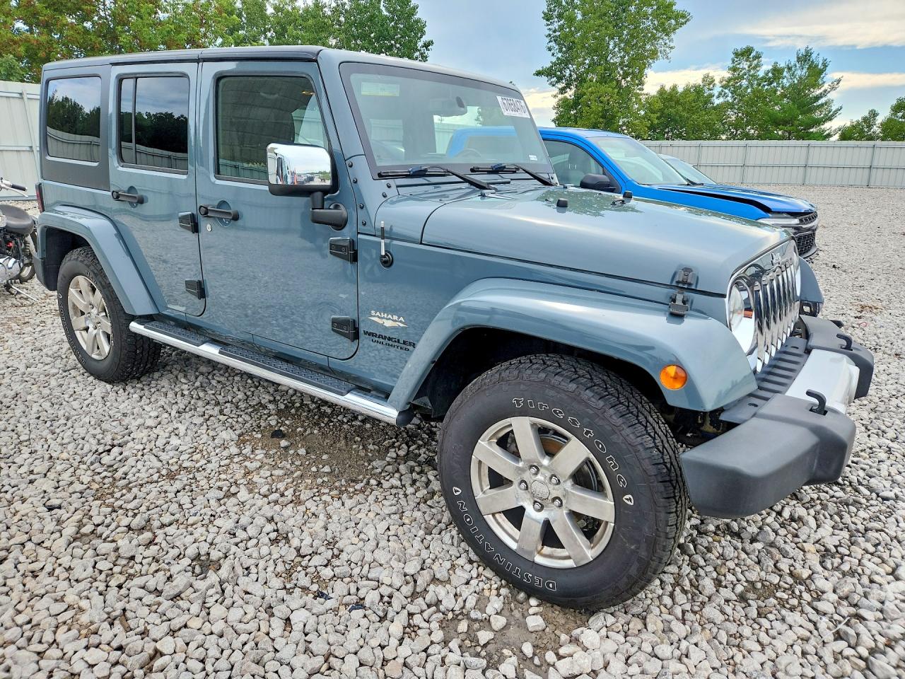 2015 Jeep Wrangler Unlimited Sahara Teal vin: 1C4BJWEGXFL561781