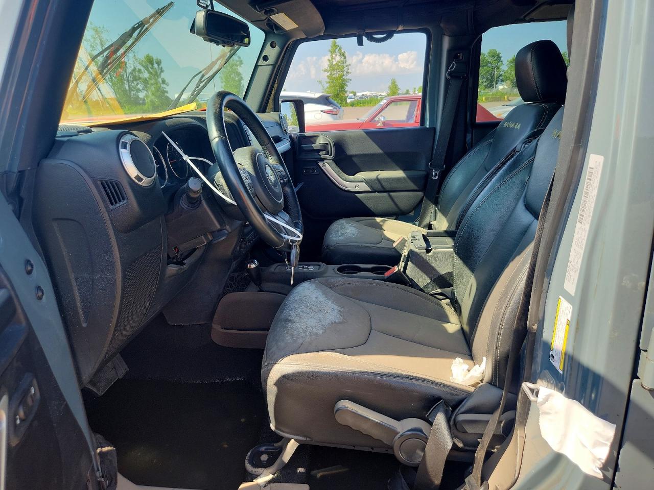 2015 Jeep Wrangler Gray vin: 1C4BJWEGXFL667163