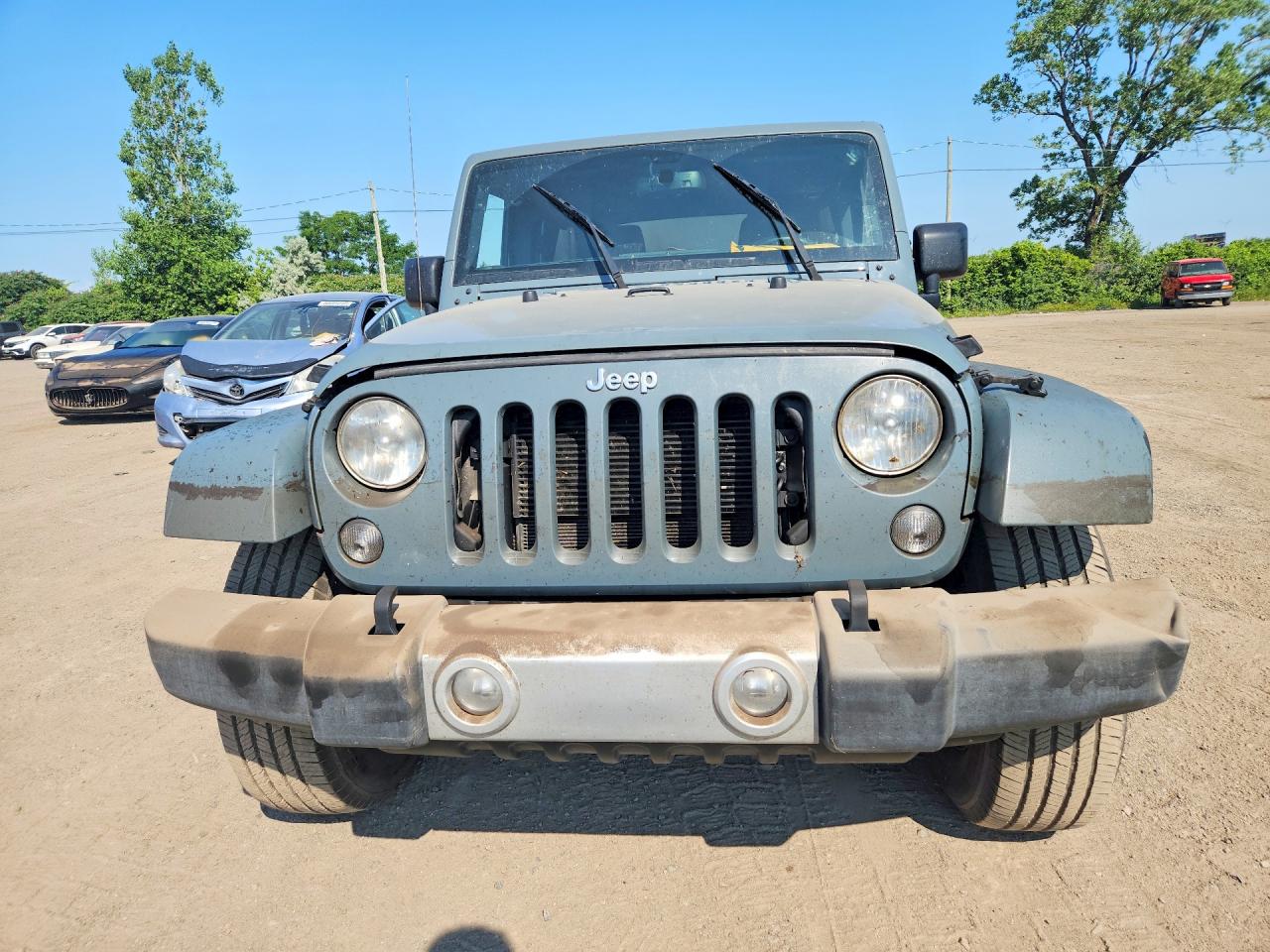 2015 Jeep Wrangler Gray vin: 1C4BJWEGXFL667163