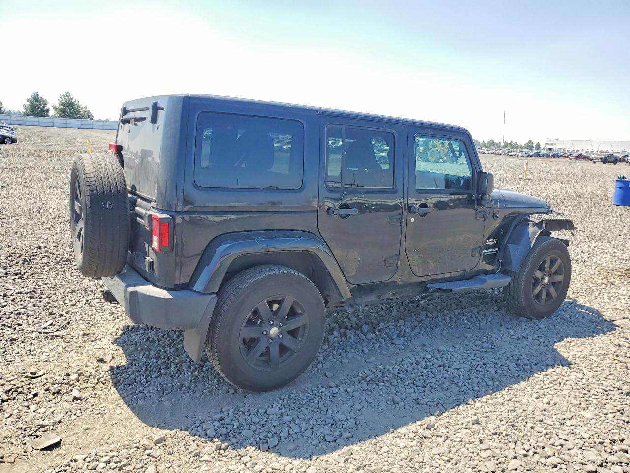 2015 Jeep Wrangler Unlimited Sahara Black vin: 1C4BJWEGXFL717575