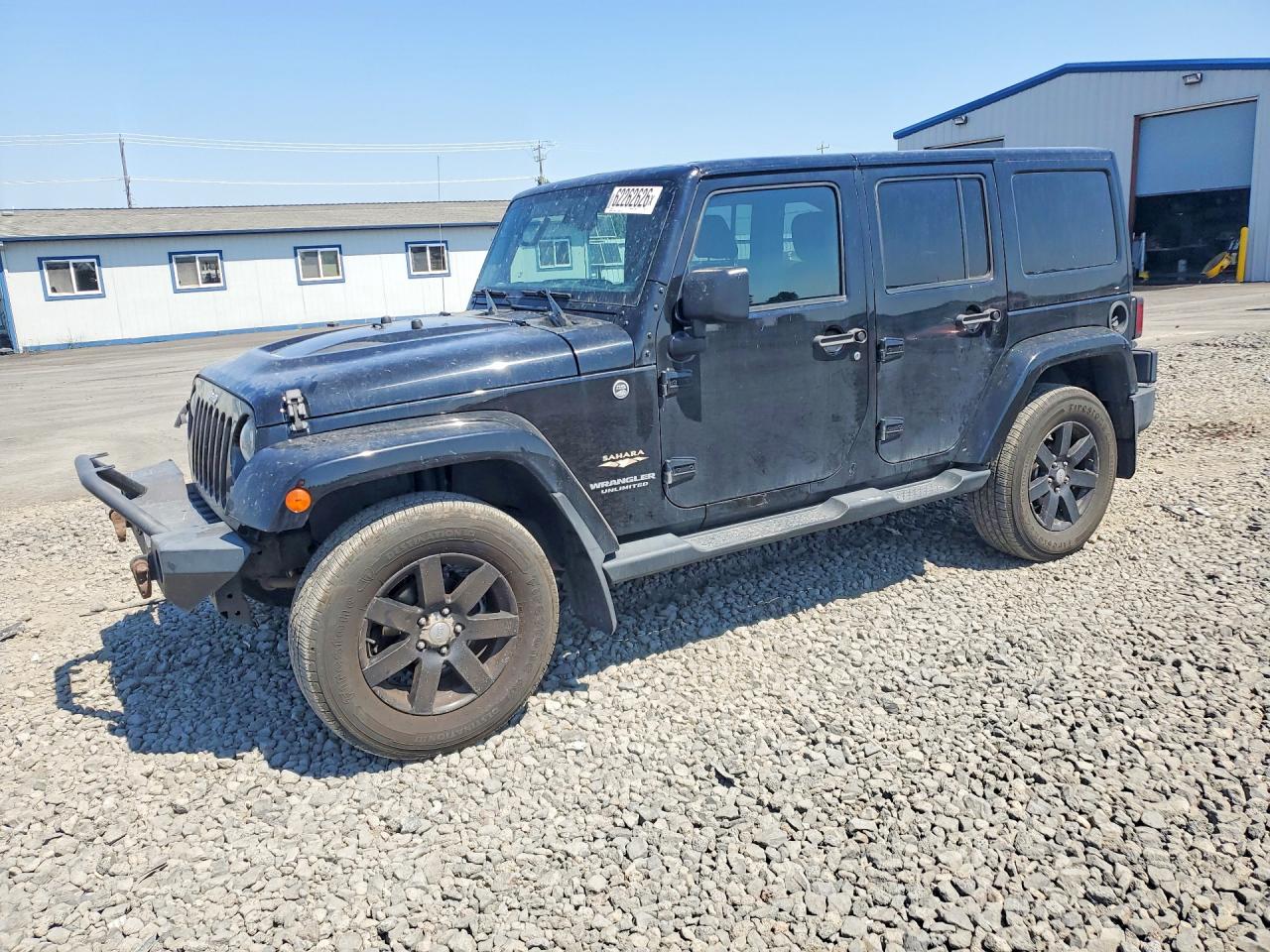 2015 Jeep Wrangler Unlimited Sahara Black vin: 1C4BJWEGXFL717575