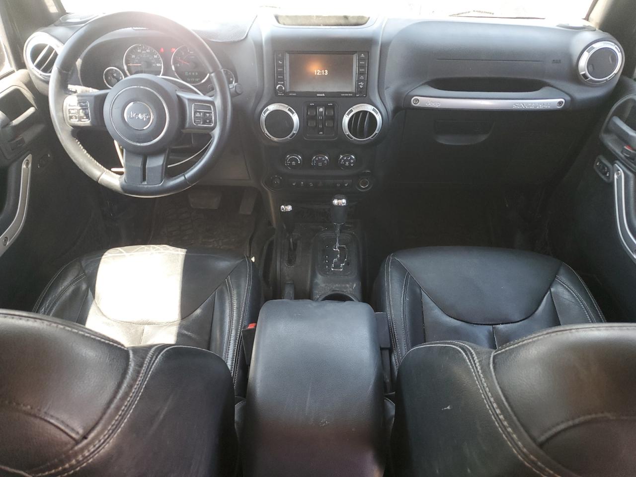 2015 Jeep Wrangler Unlimited Sahara Black vin: 1C4BJWEGXFL717575