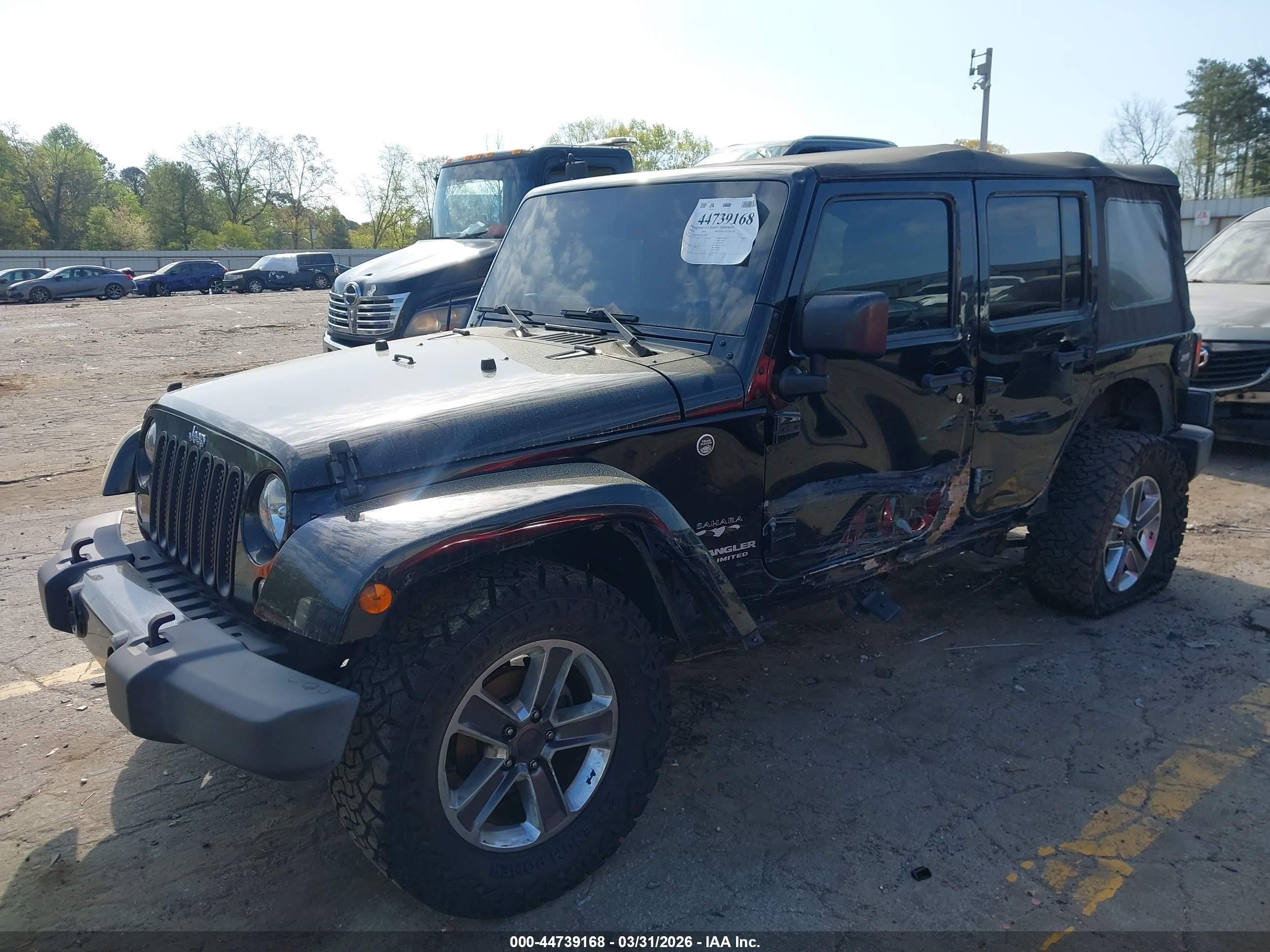 2016 Jeep Wrangler Unlimited Sahara Black vin: 1C4BJWEGXGL258551