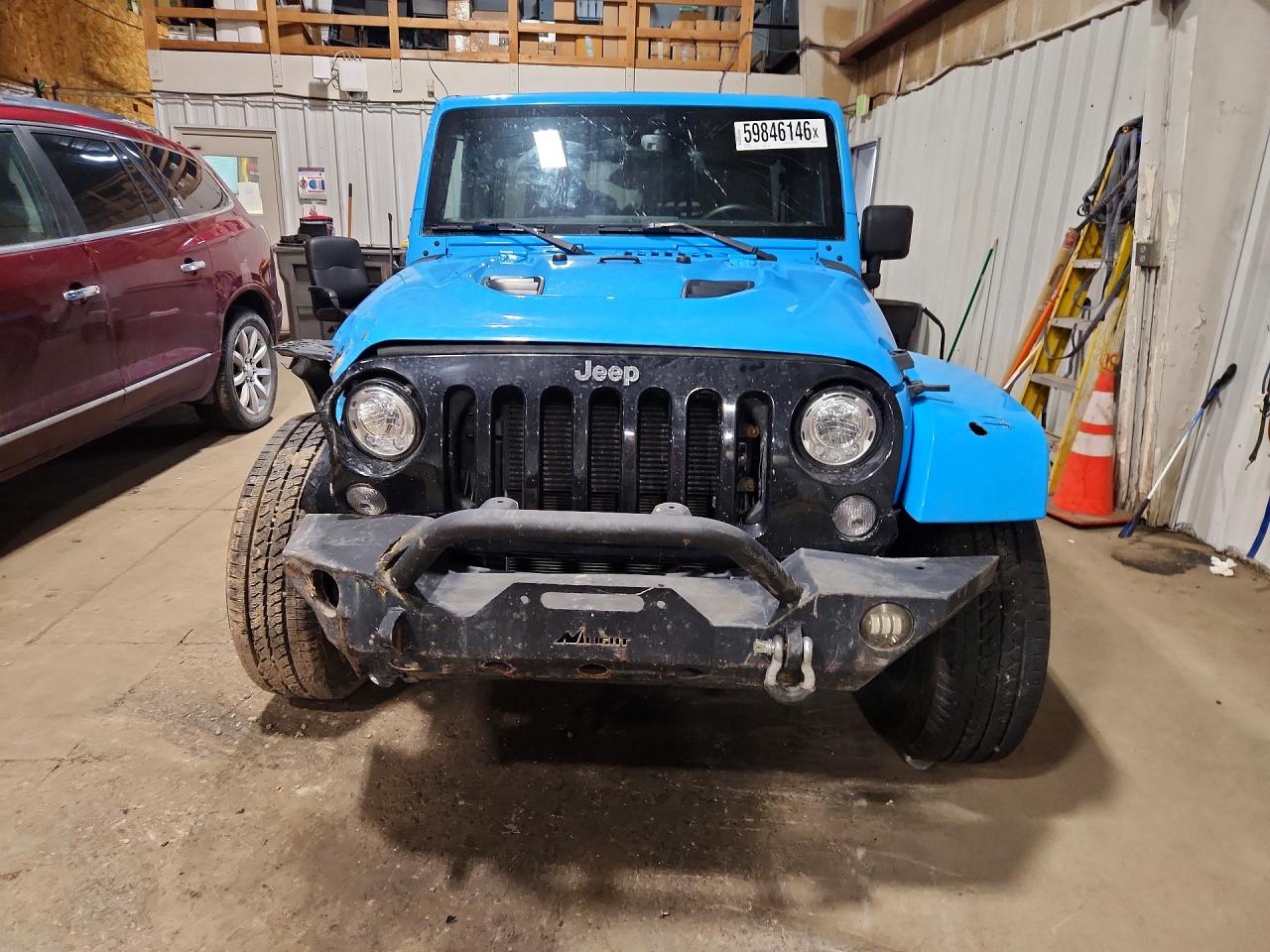 2017 Jeep Wrangler Unlimited Sahara Blue vin: 1C4BJWEGXHL640161
