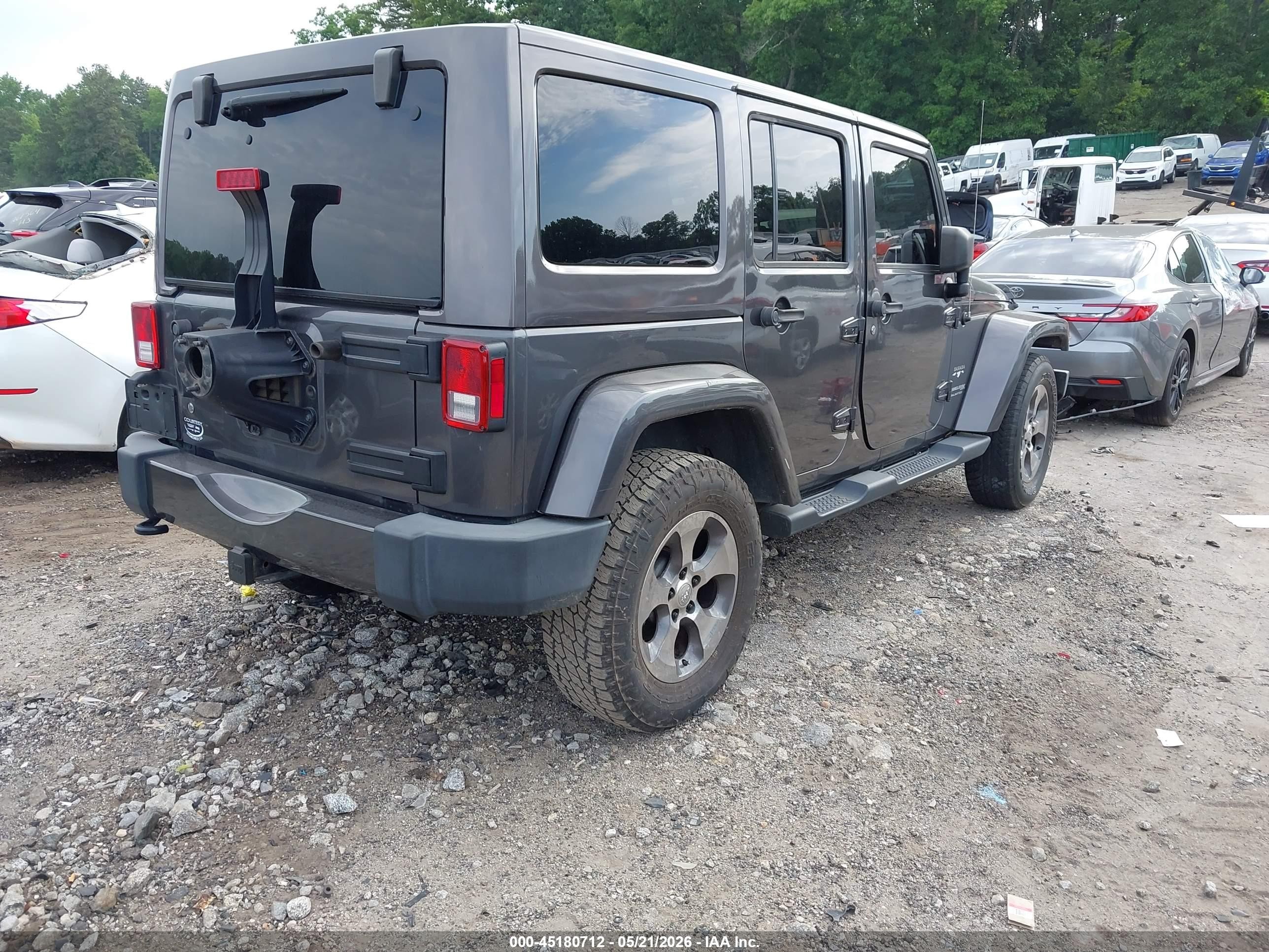 2018 Jeep Wrangler Jk Unlimited Sahara 4x4 Black vin: 1C4BJWEGXJL832167
