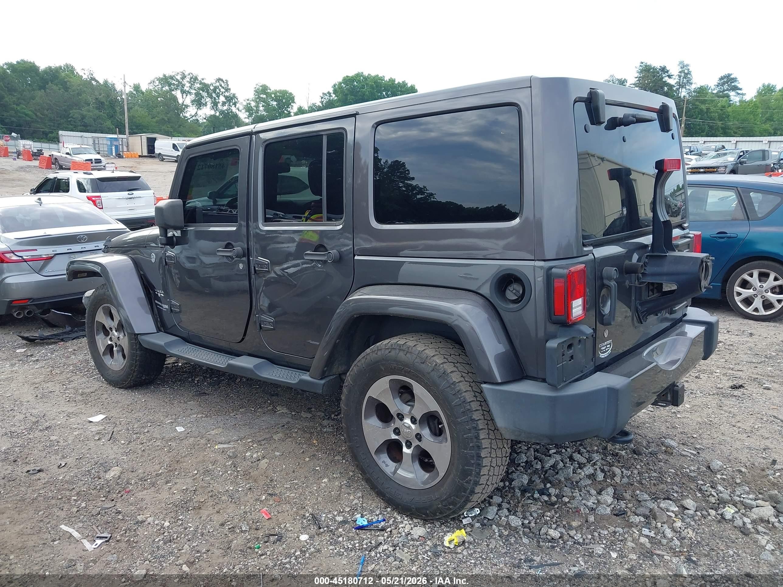 2018 Jeep Wrangler Jk Unlimited Sahara 4x4 Black vin: 1C4BJWEGXJL832167