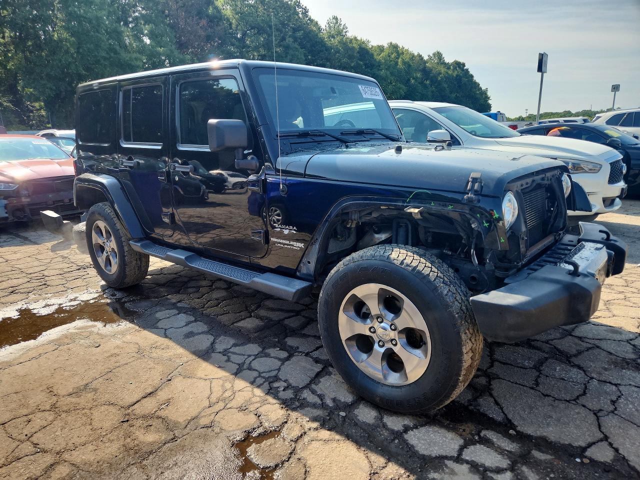 2018 Jeep Wrangler Unlimited Sahara Black vin: 1C4BJWEGXJL924380