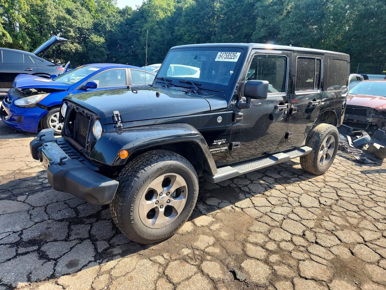 2018 Jeep Wrangler Unlimited Sahara Black vin: 1C4BJWEGXJL924380
