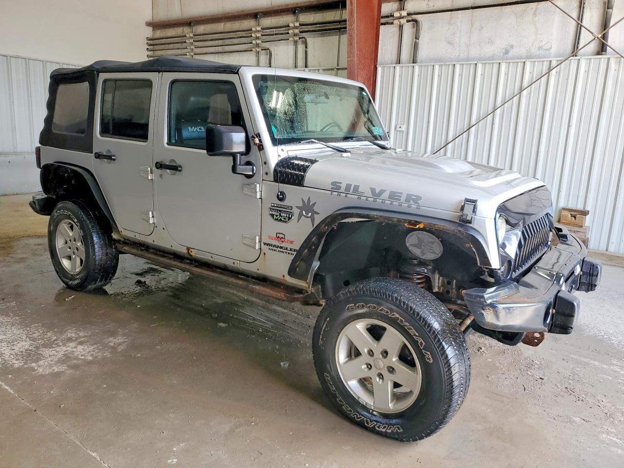 2012 Jeep Wrangler Unlimited Rubicon Серый vin: 1C4BJWFG0CL248636