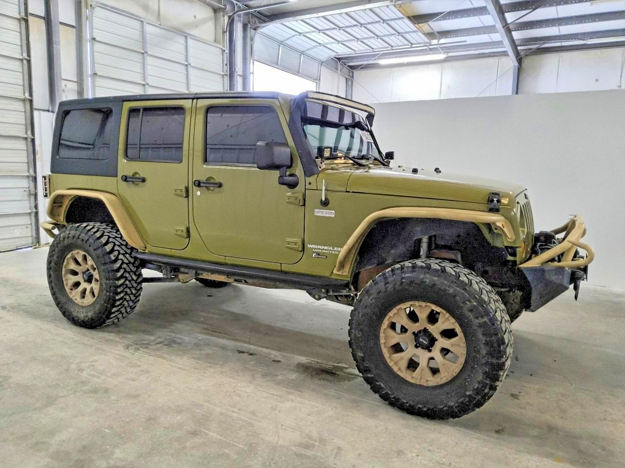 2013 Jeep Wrangler Unlimited Rubicon Green vin: 1C4BJWFG0DL548968