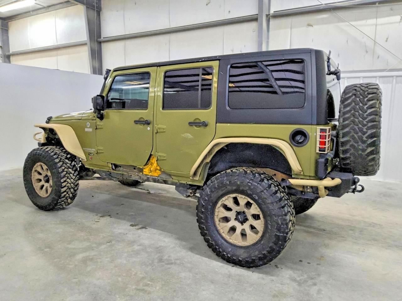 2013 Jeep Wrangler Unlimited Rubicon Green vin: 1C4BJWFG0DL548968