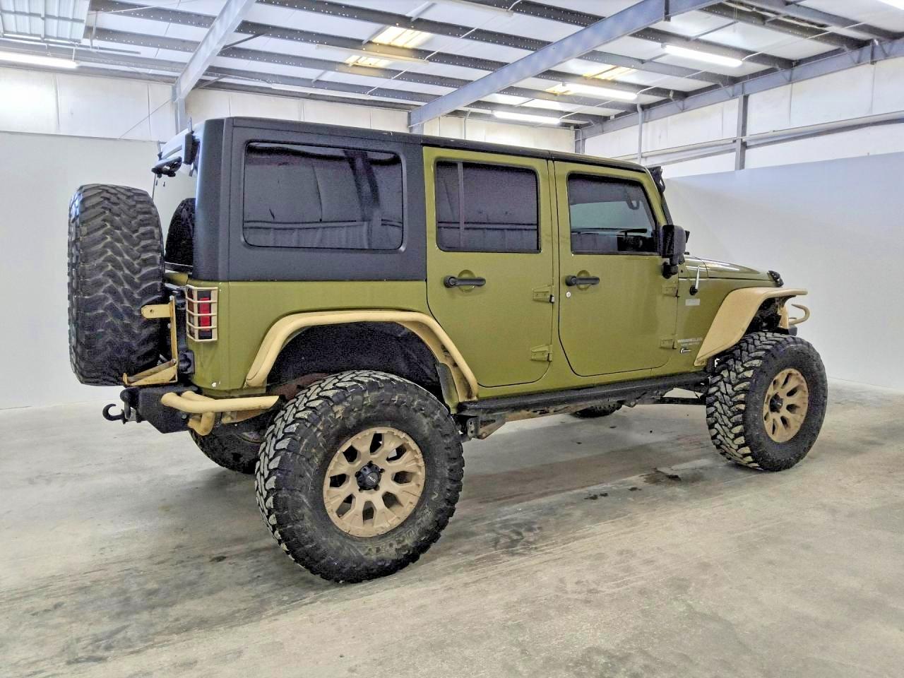 2013 Jeep Wrangler Unlimited Rubicon Green vin: 1C4BJWFG0DL548968
