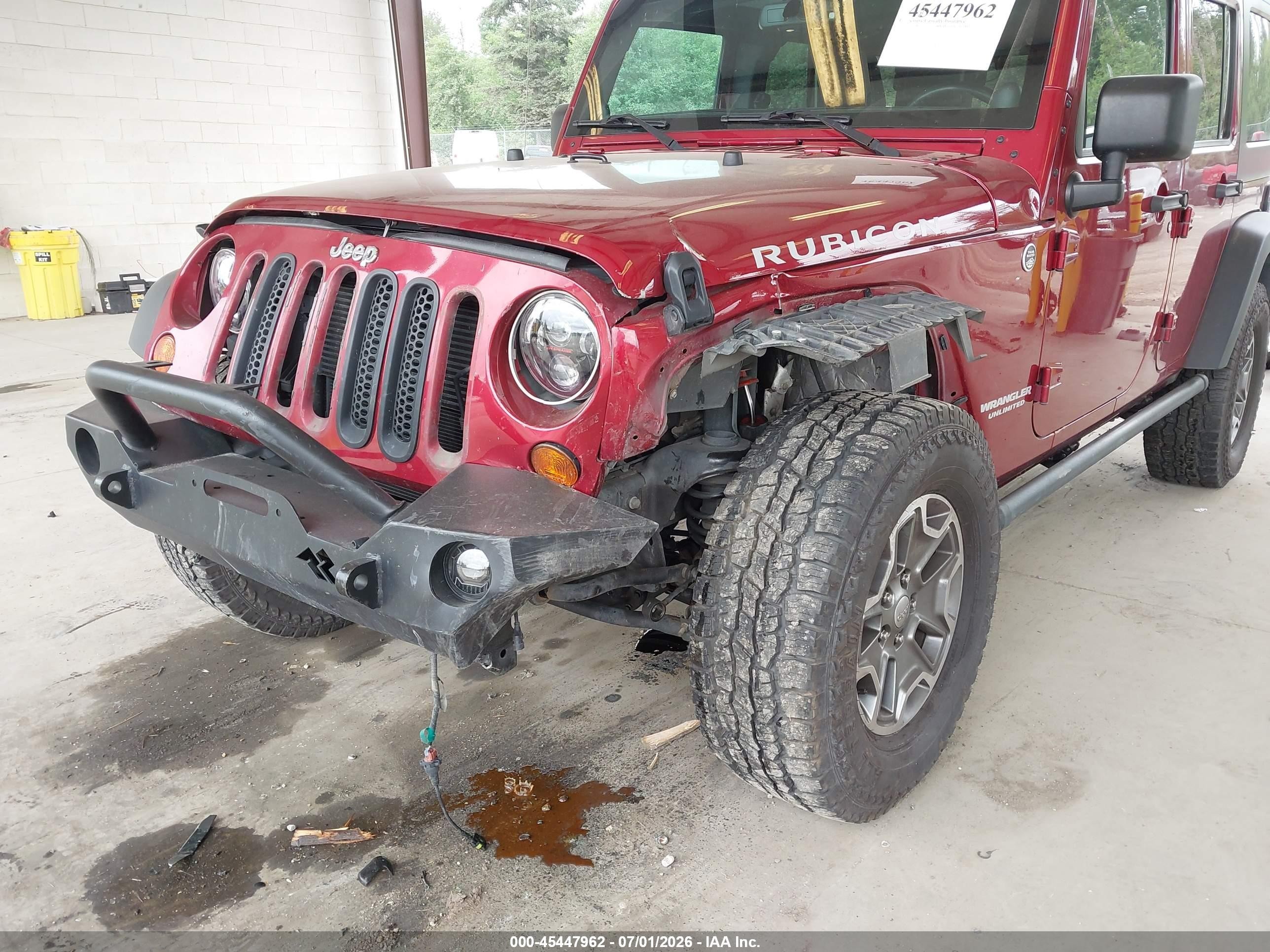 2013 Jeep Wrangler Unlimited Rubicon Red vin: 1C4BJWFG0DL607758