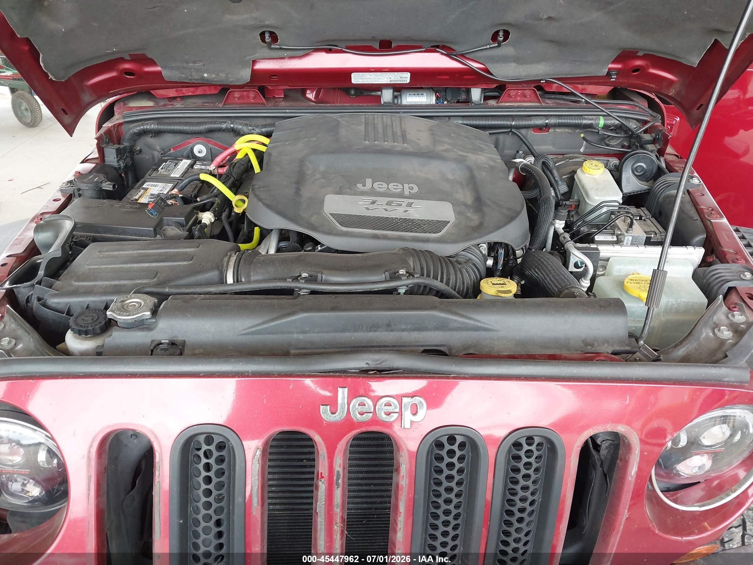 2013 Jeep Wrangler Unlimited Rubicon Red vin: 1C4BJWFG0DL607758