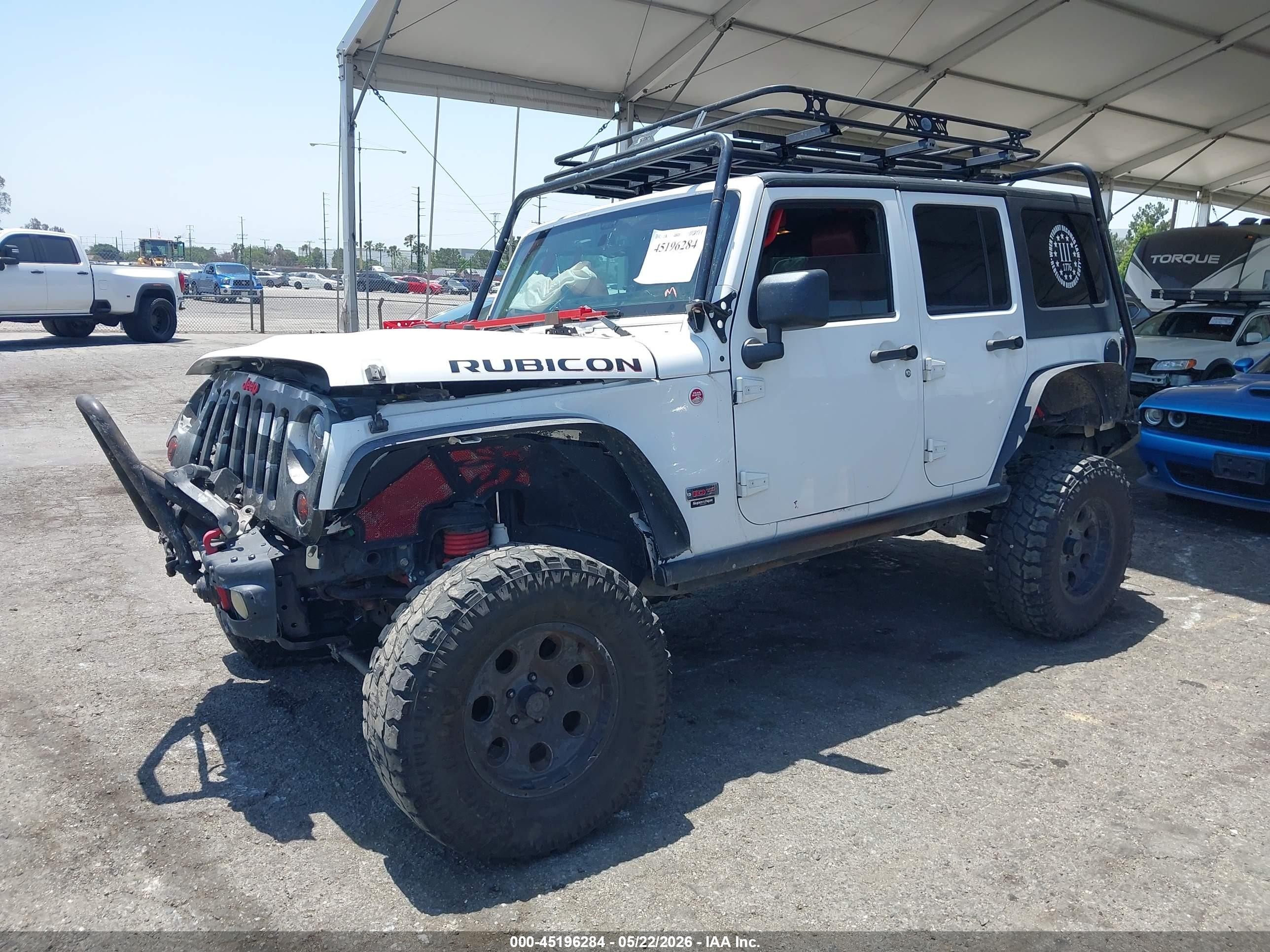 2013 Jeep Wrangler Unlimited Rubicon 10th Anniversary White vin: 1C4BJWFG0DL691225