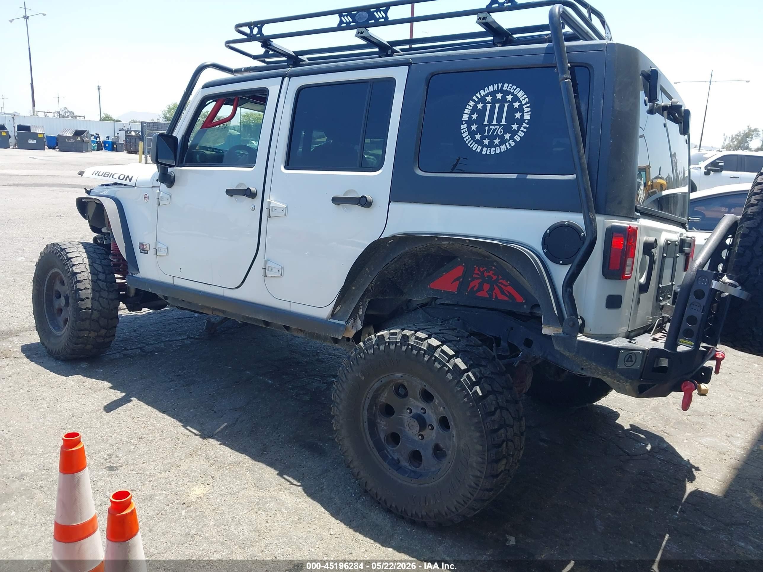 2013 Jeep Wrangler Unlimited Rubicon 10th Anniversary White vin: 1C4BJWFG0DL691225