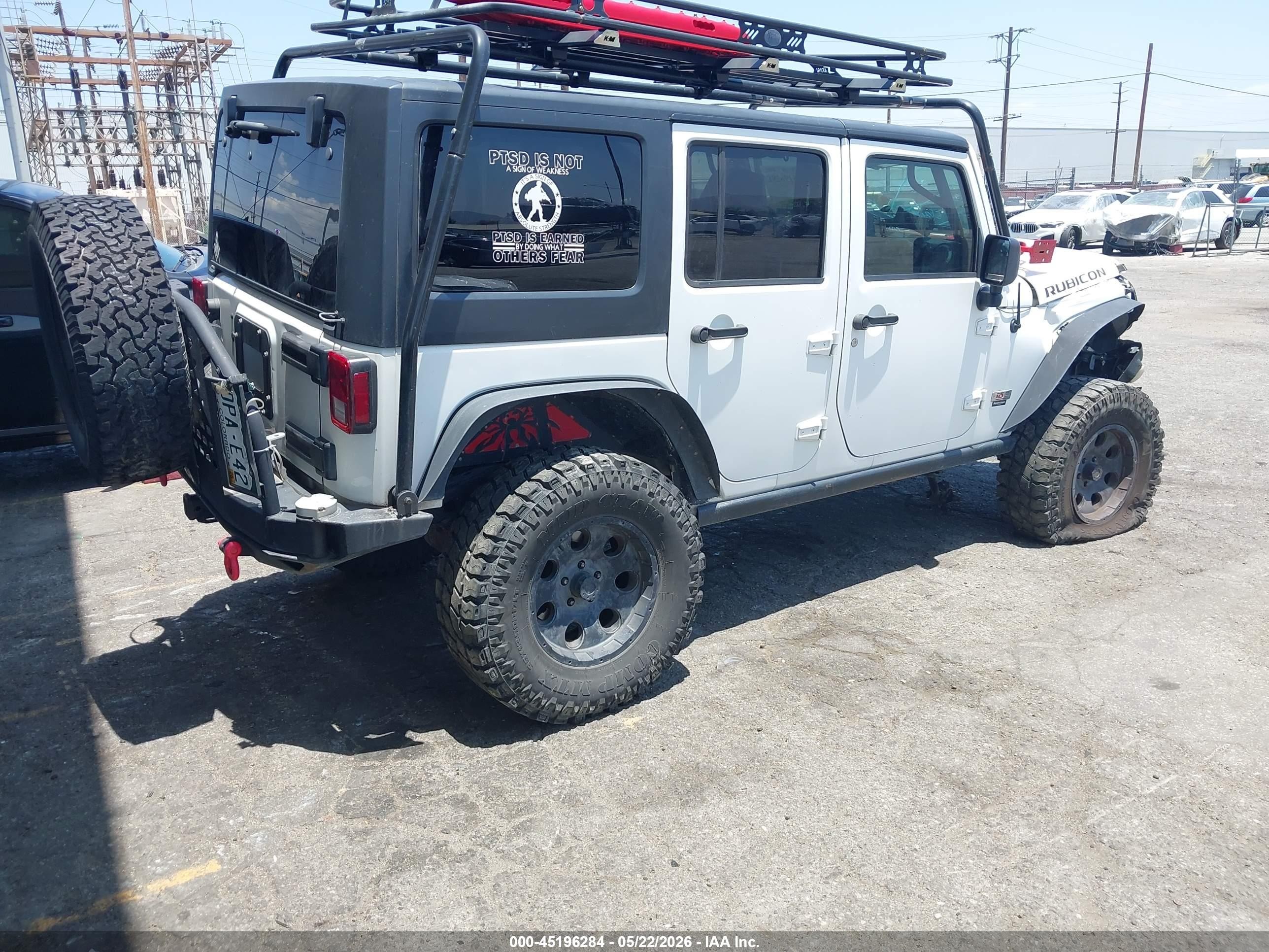 2013 Jeep Wrangler Unlimited Rubicon 10th Anniversary White vin: 1C4BJWFG0DL691225