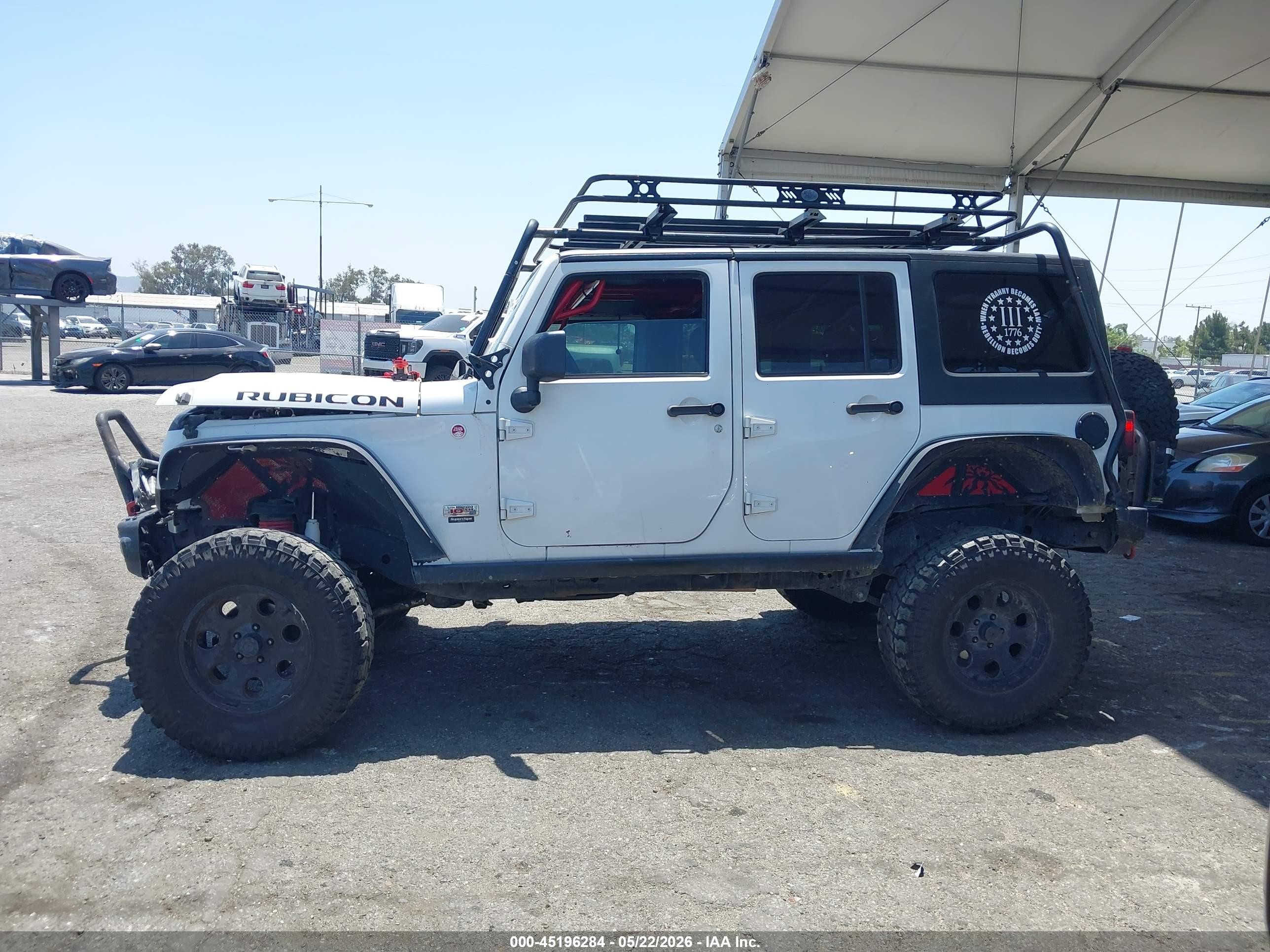 2013 Jeep Wrangler Unlimited Rubicon 10th Anniversary White vin: 1C4BJWFG0DL691225