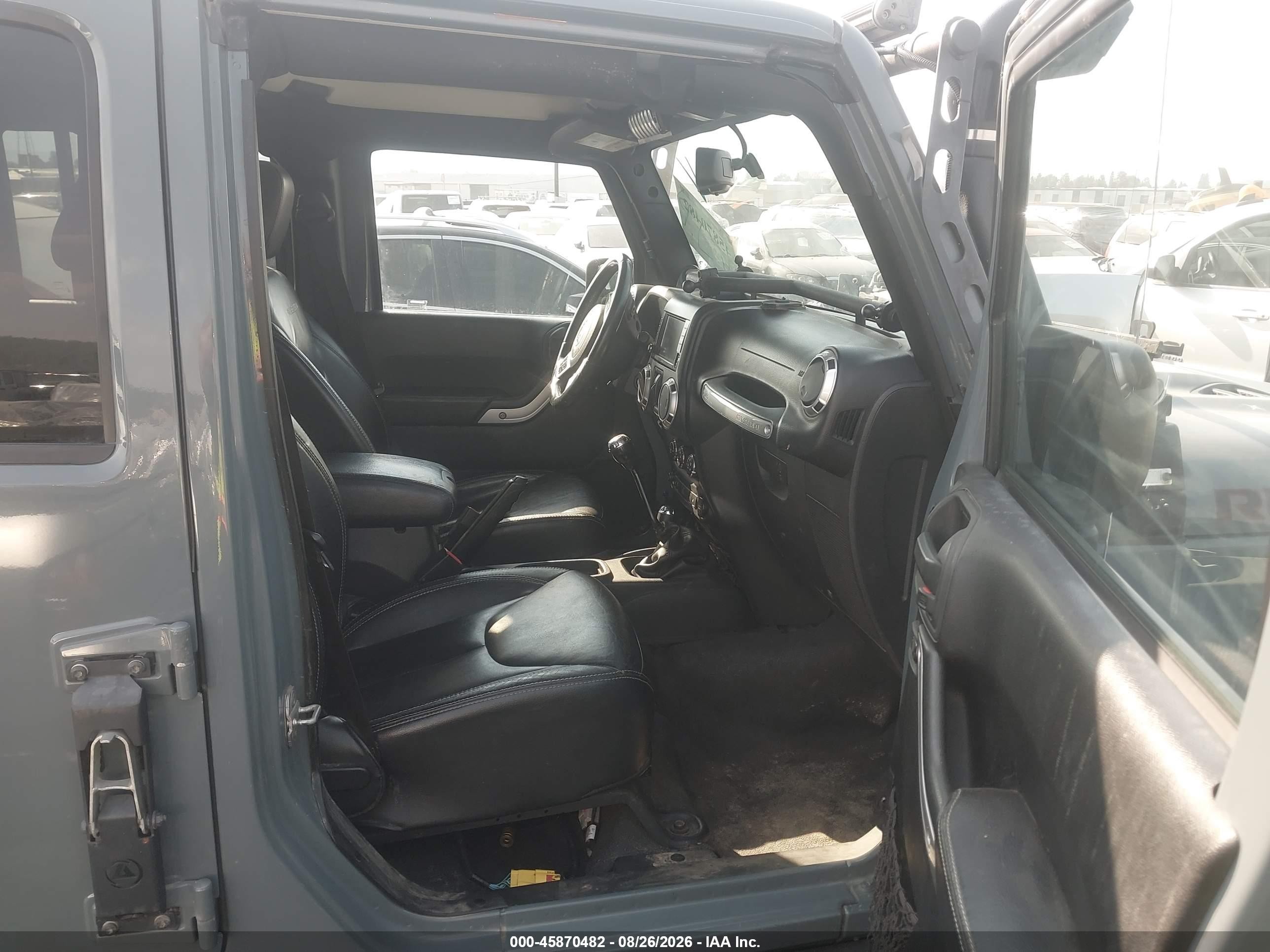 2014 Jeep Wrangler Unlimited Rubicon Серый vin: 1C4BJWFG0EL119167