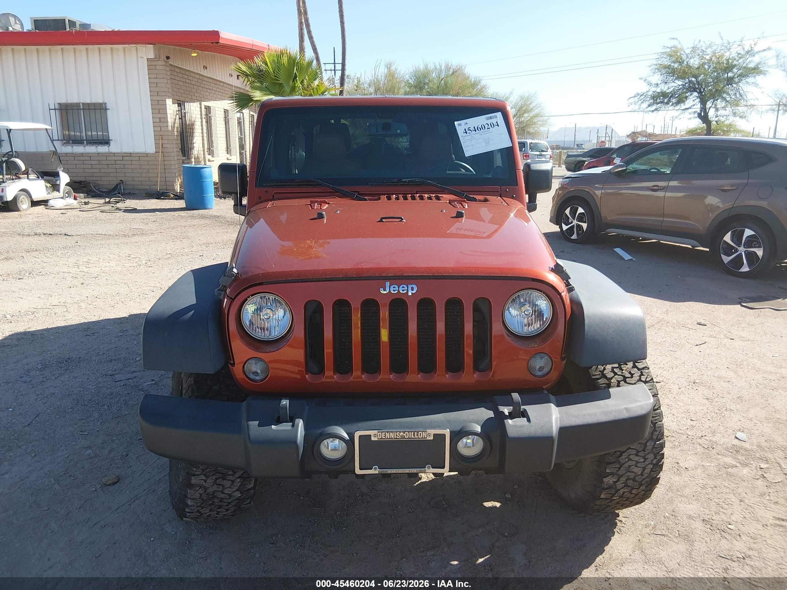 2014 Jeep Wrangler Unlimited Rubicon Orange vin: 1C4BJWFG0EL170331
