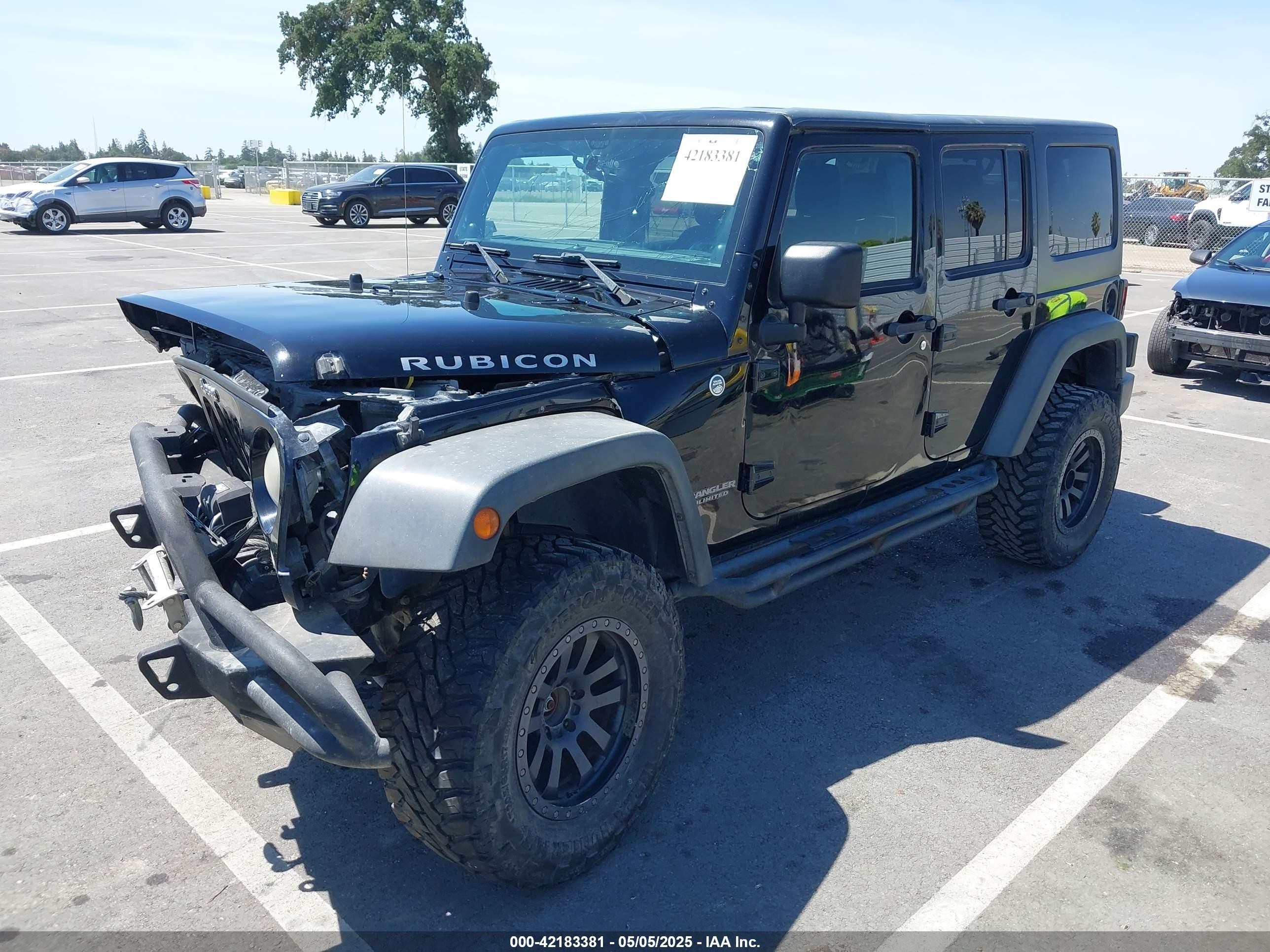 2014 Jeep Wrangler Unlimited Rubicon Black vin: 1C4BJWFG0EL246503