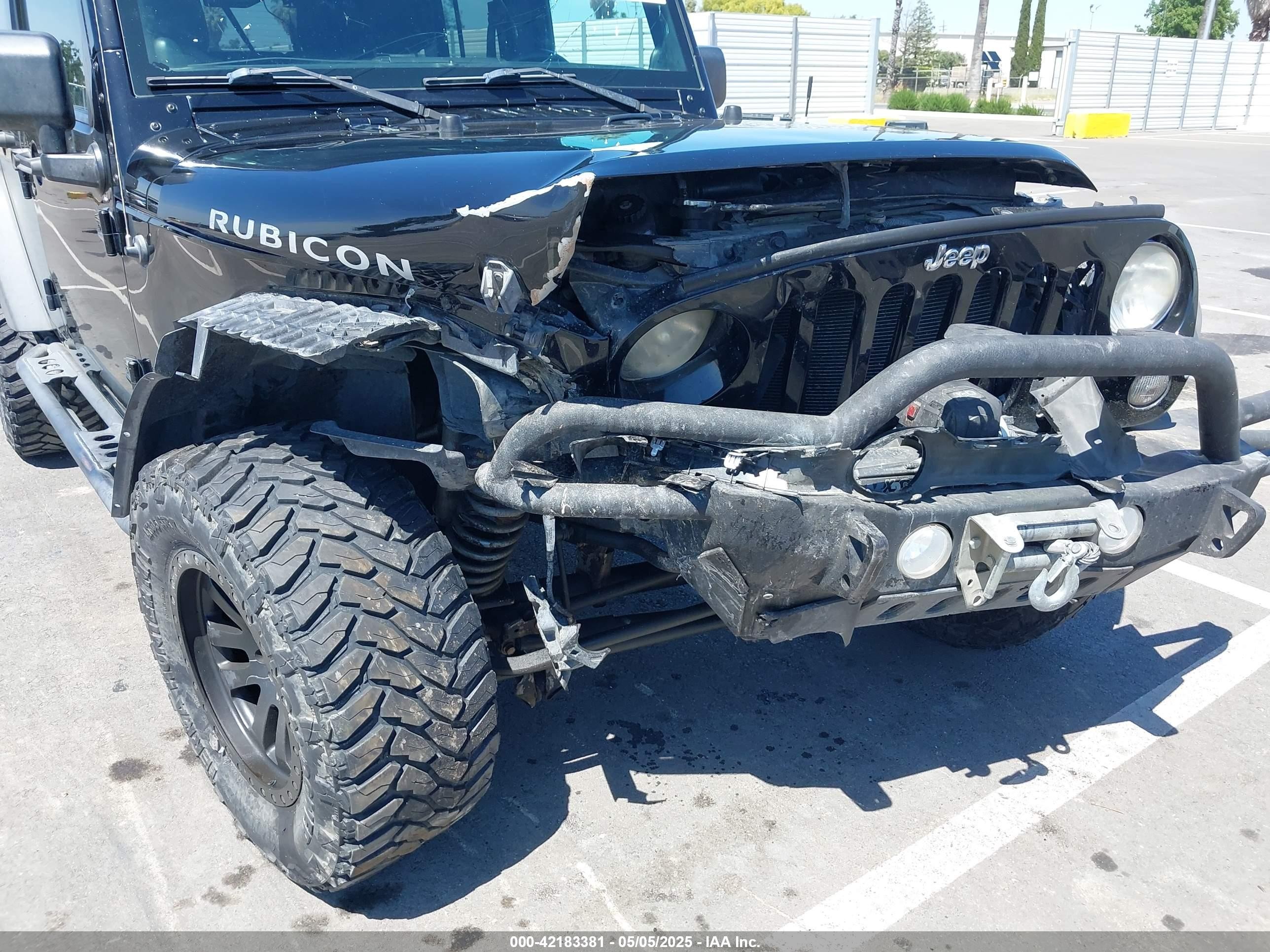 2014 Jeep Wrangler Unlimited Rubicon Black vin: 1C4BJWFG0EL246503