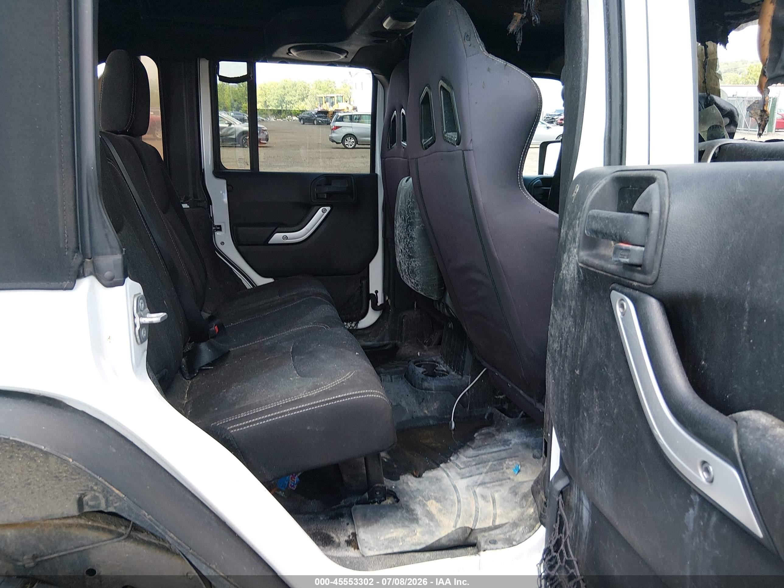 2014 Jeep Wrangler Unlimited Rubicon Белый vin: 1C4BJWFG0EL293451