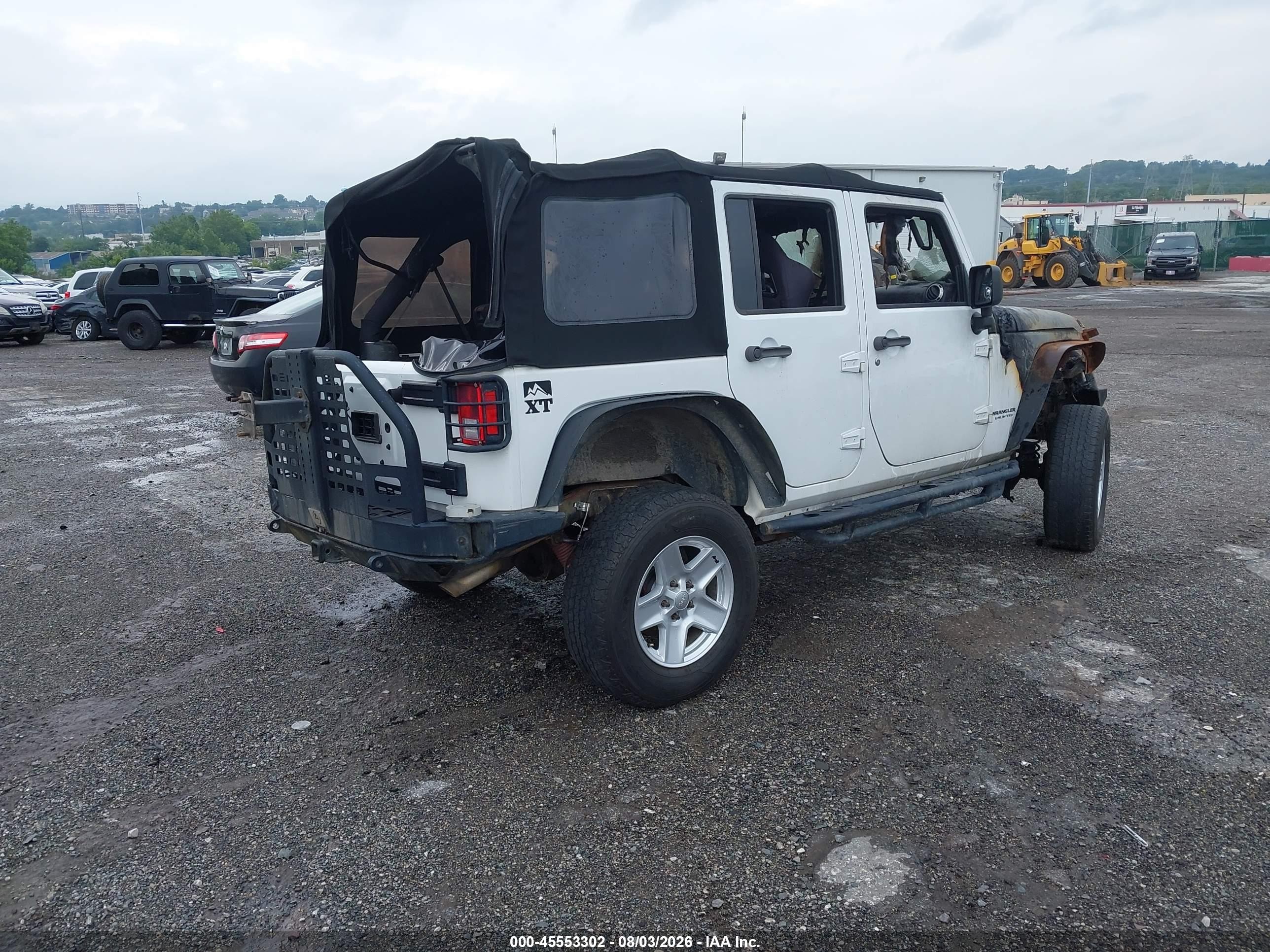 2014 Jeep Wrangler Unlimited Rubicon Белый vin: 1C4BJWFG0EL293451