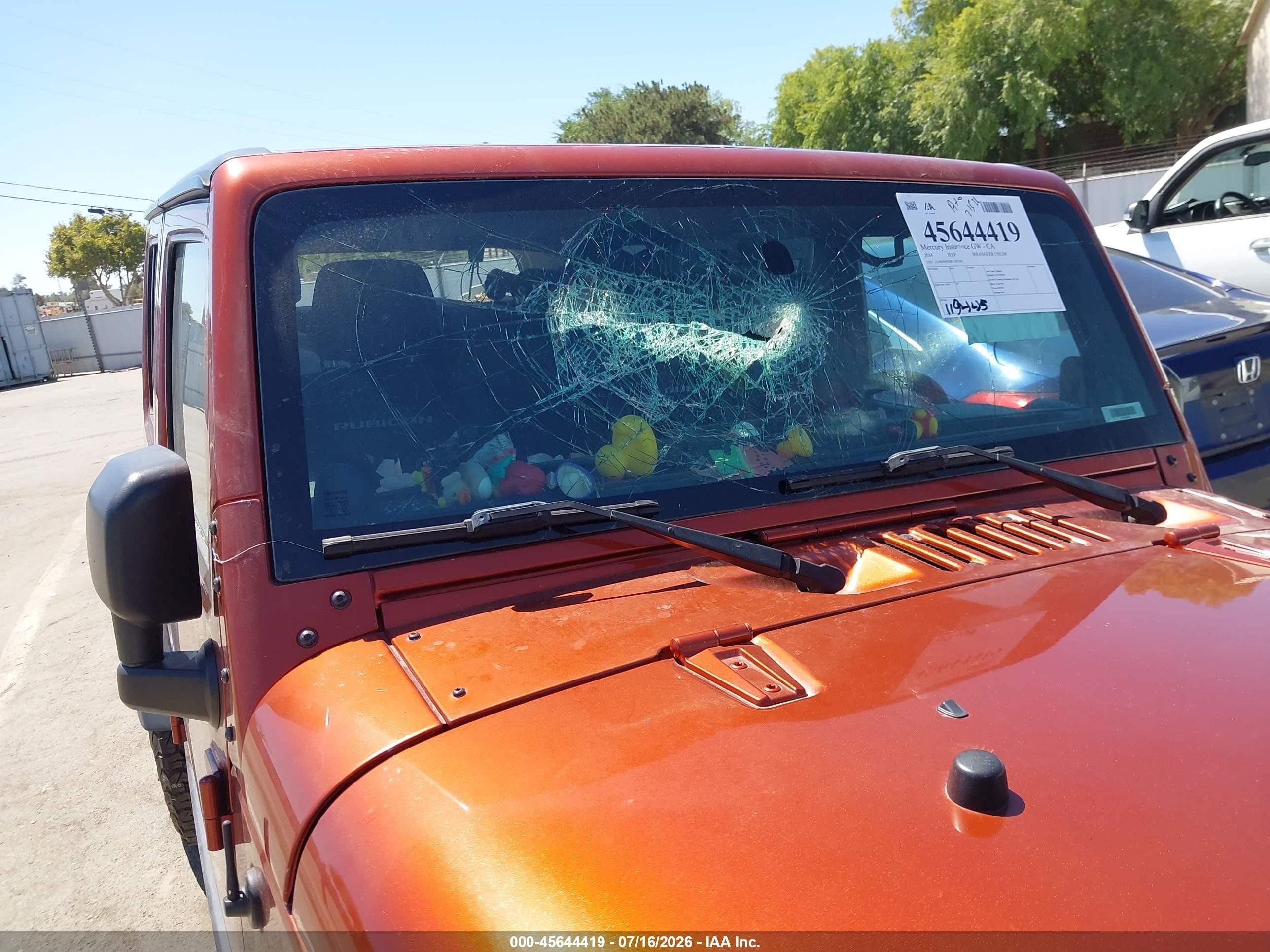 2014 Jeep Wrangler Unlimited Rubicon Orange vin: 1C4BJWFG0EL303363