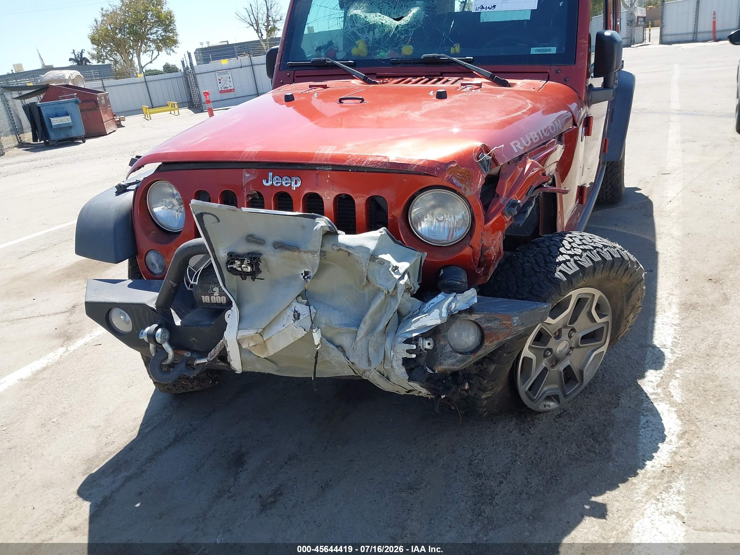 2014 Jeep Wrangler Unlimited Rubicon Orange vin: 1C4BJWFG0EL303363