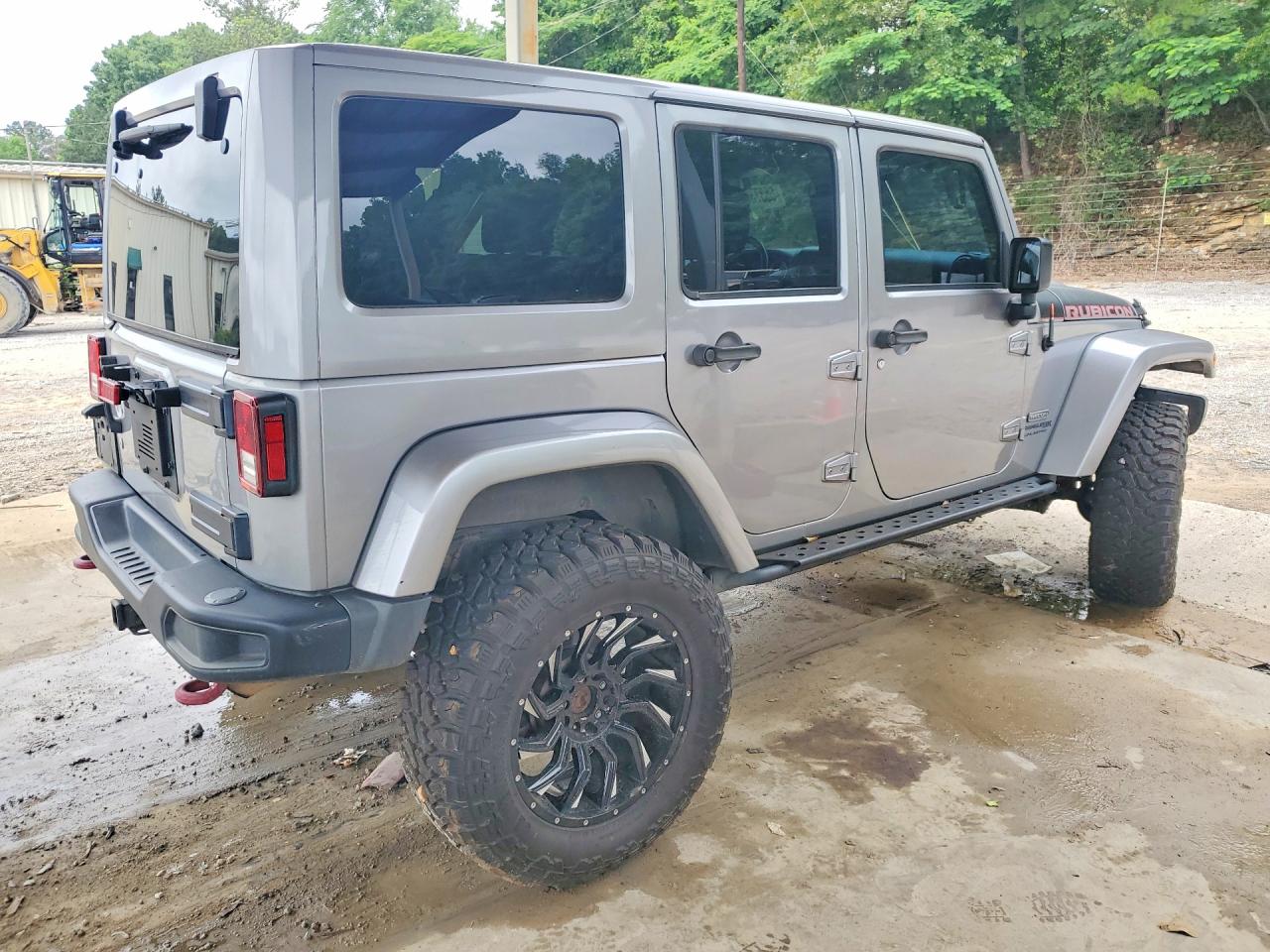 2018 Jeep Wrangler Unlimited Rubicon Silver vin: 1C4BJWFG0JL821922