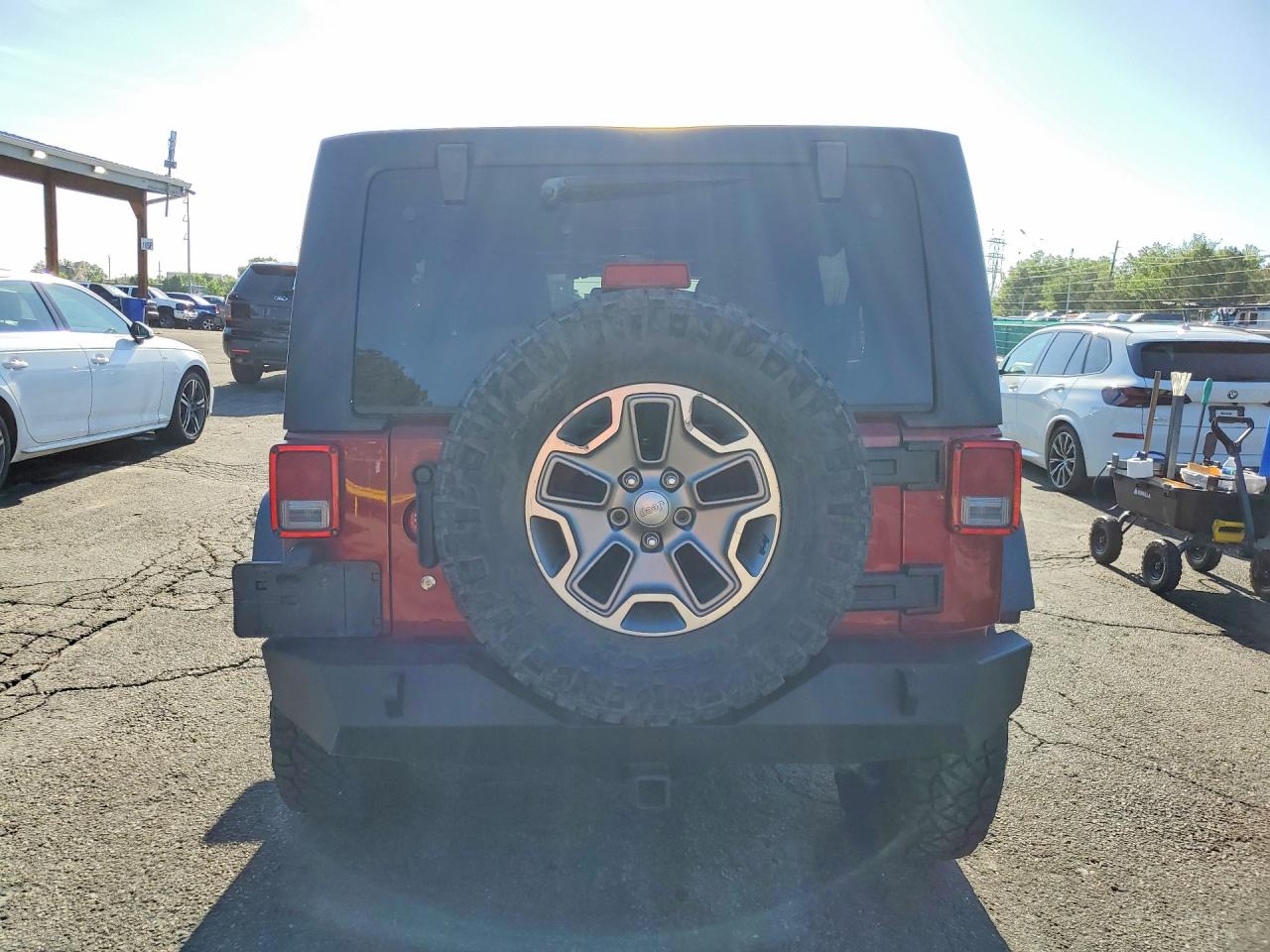 2013 Jeep Wrangler Unlimited Rubicon Burgundy vin: 1C4BJWFG1DL601046
