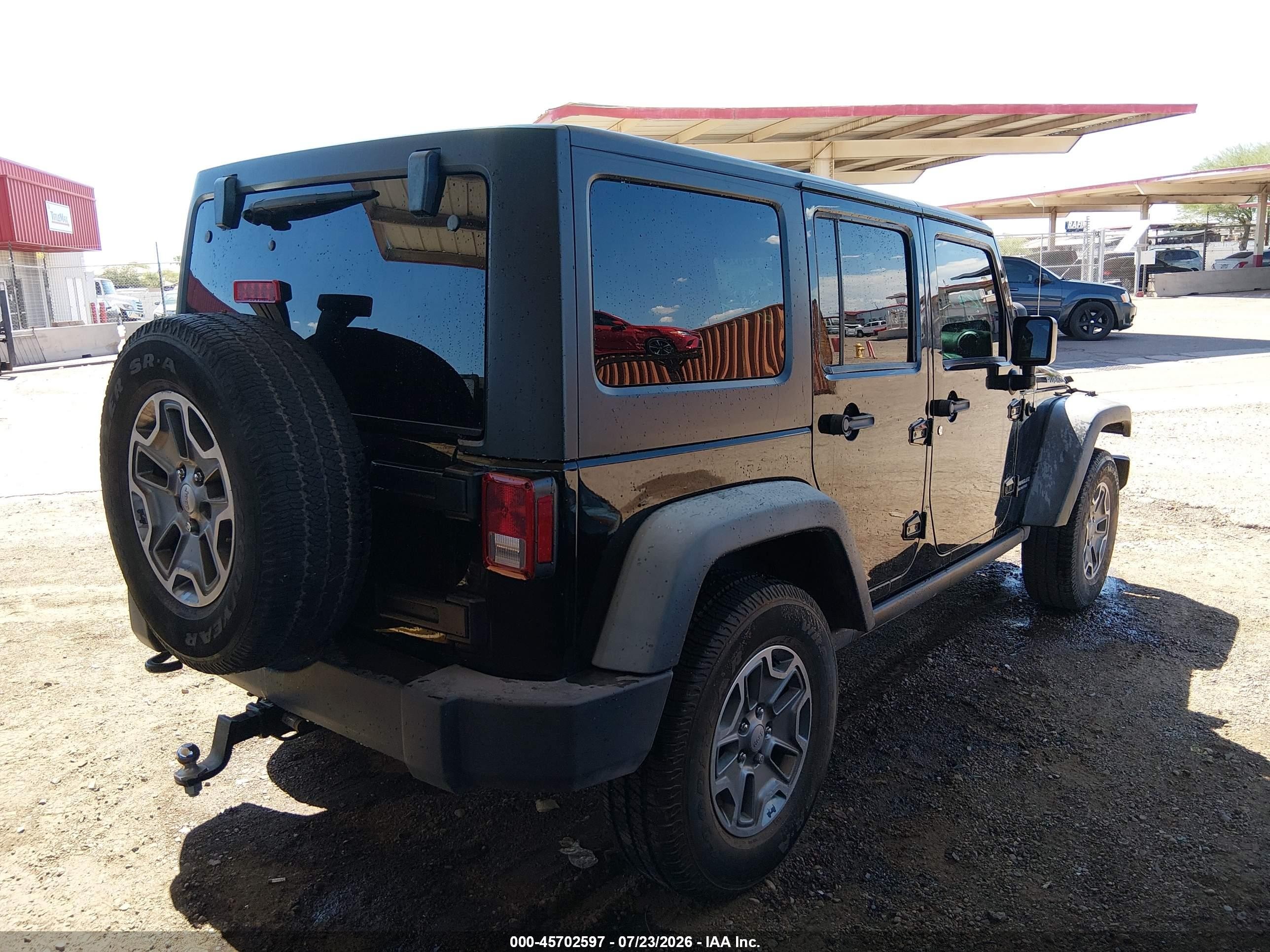 2014 Jeep Wrangler Unlimited Rubicon Black vin: 1C4BJWFG1EL278053
