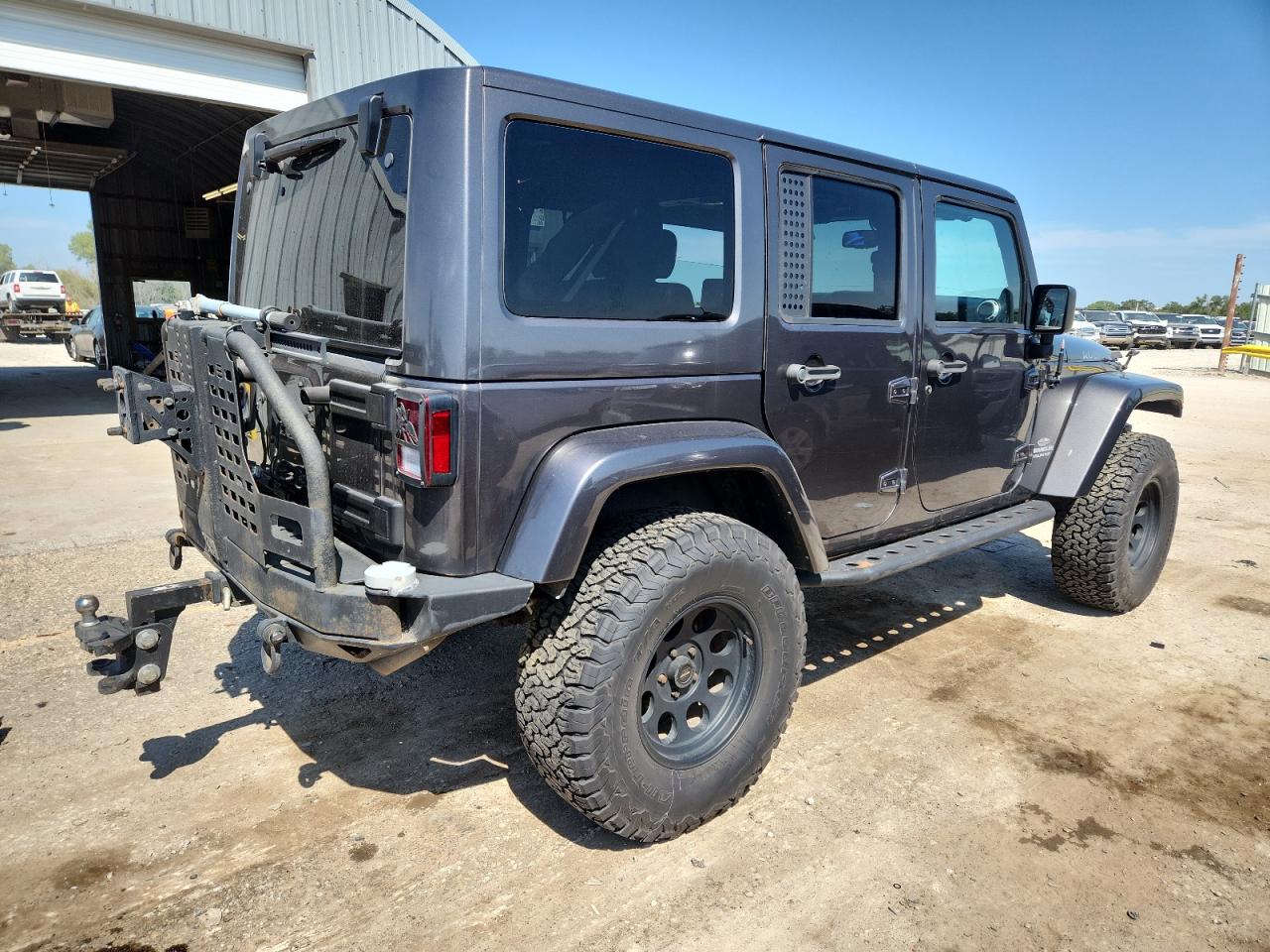 2014 Jeep Wrangler Unlimited Rubicon Gray vin: 1C4BJWFG1EL285780
