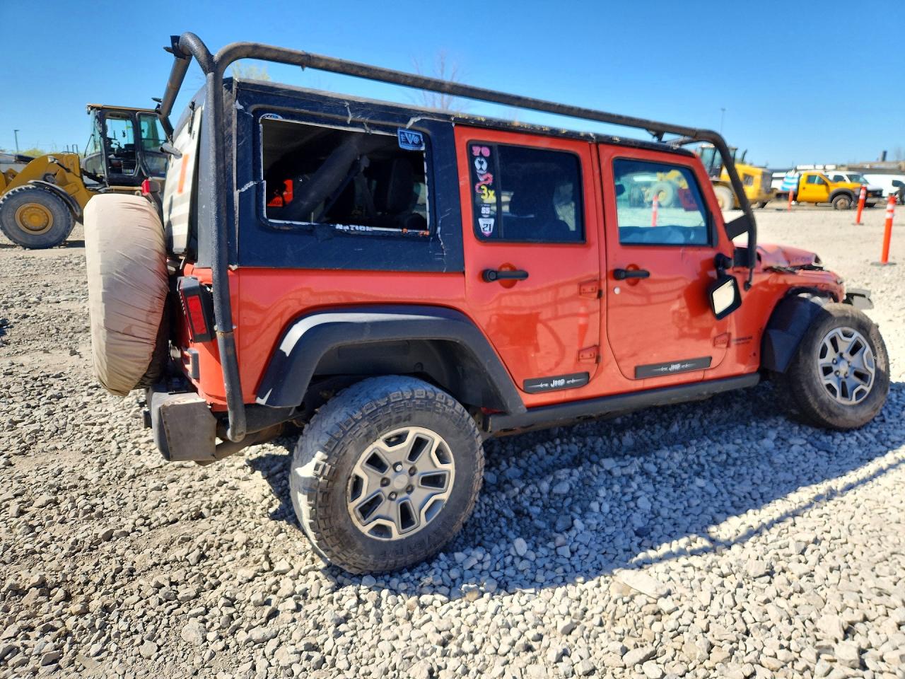 2015 Jeep Wrangler Unlimited Rubicon Оранжевый vin: 1C4BJWFG1FL682066