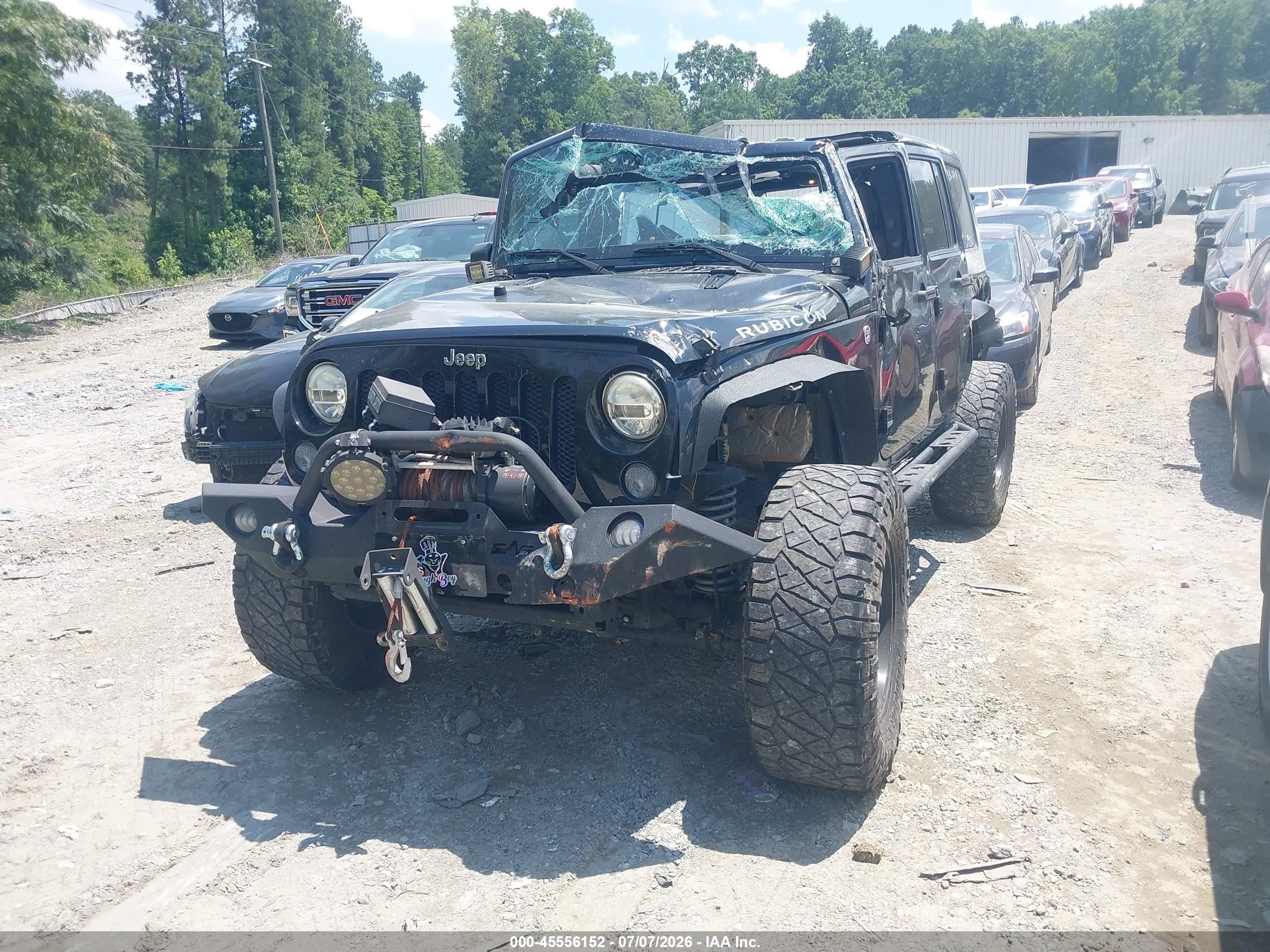 2015 Jeep Wrangler Unlimited Rubicon Black vin: 1C4BJWFG1FL715227
