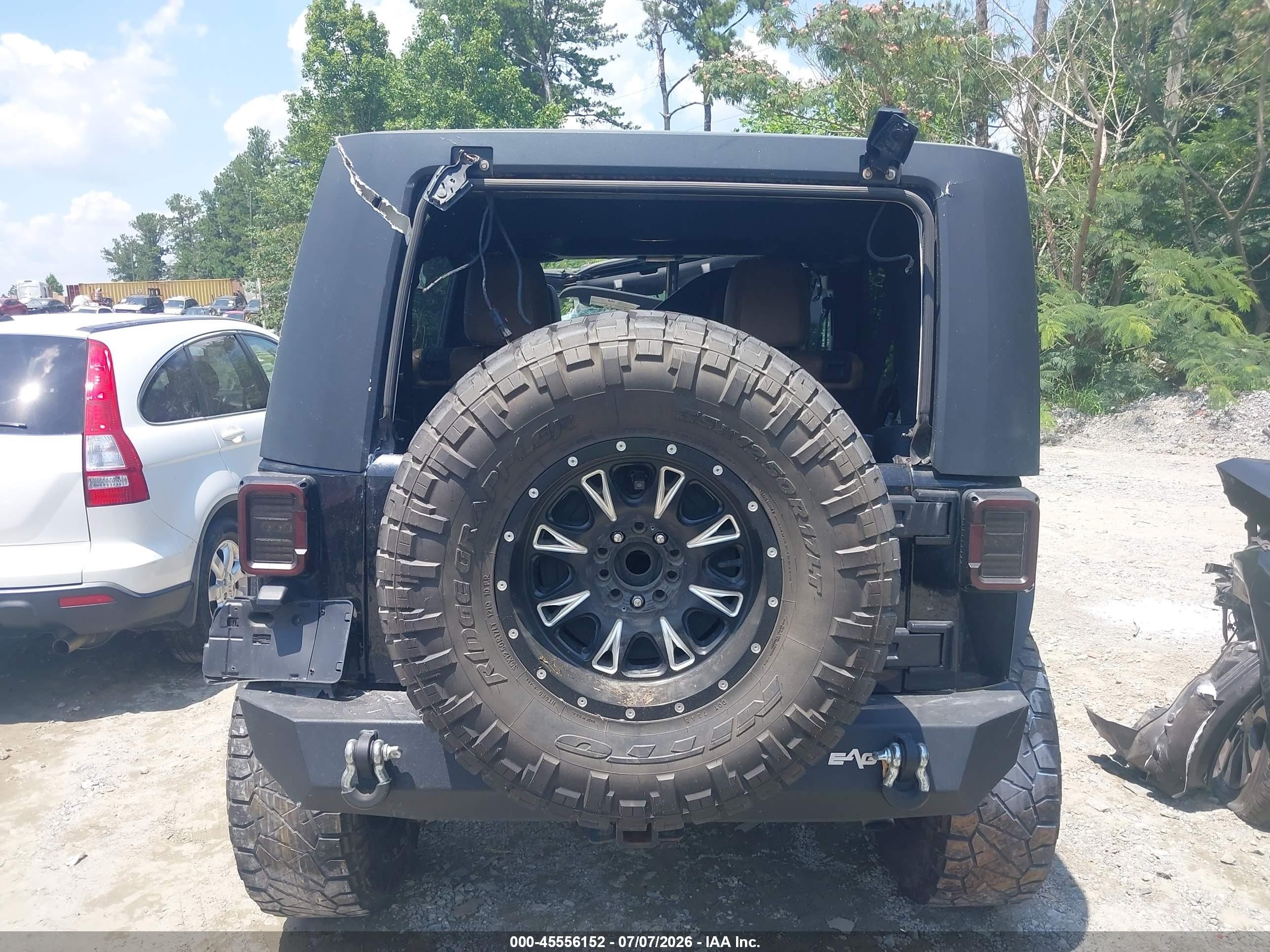 2015 Jeep Wrangler Unlimited Rubicon Black vin: 1C4BJWFG1FL715227