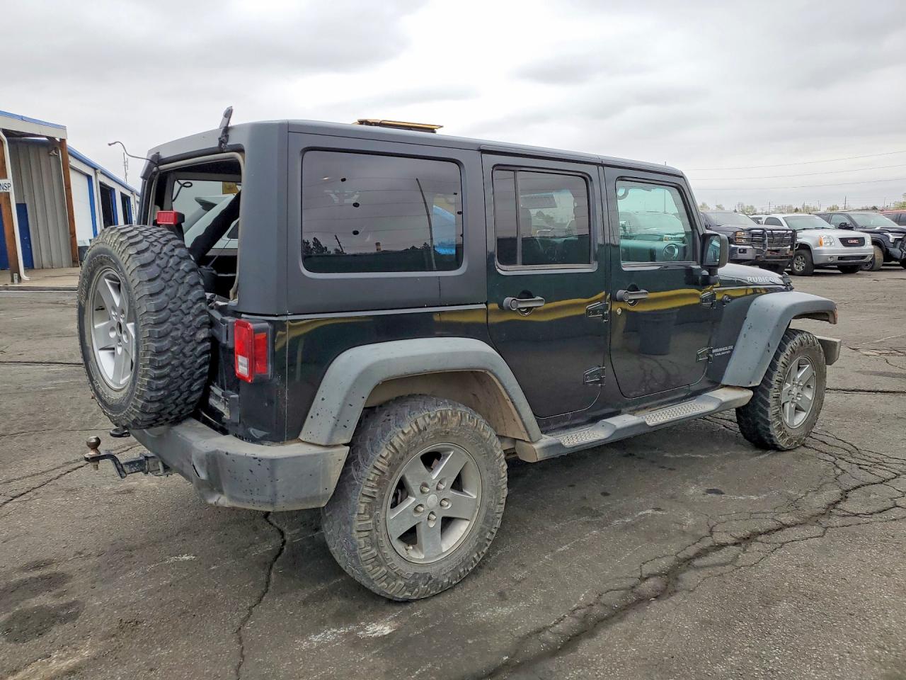 2012 Jeep Wrangler Unlimited Rubicon Black vin: 1C4BJWFG2CL186088