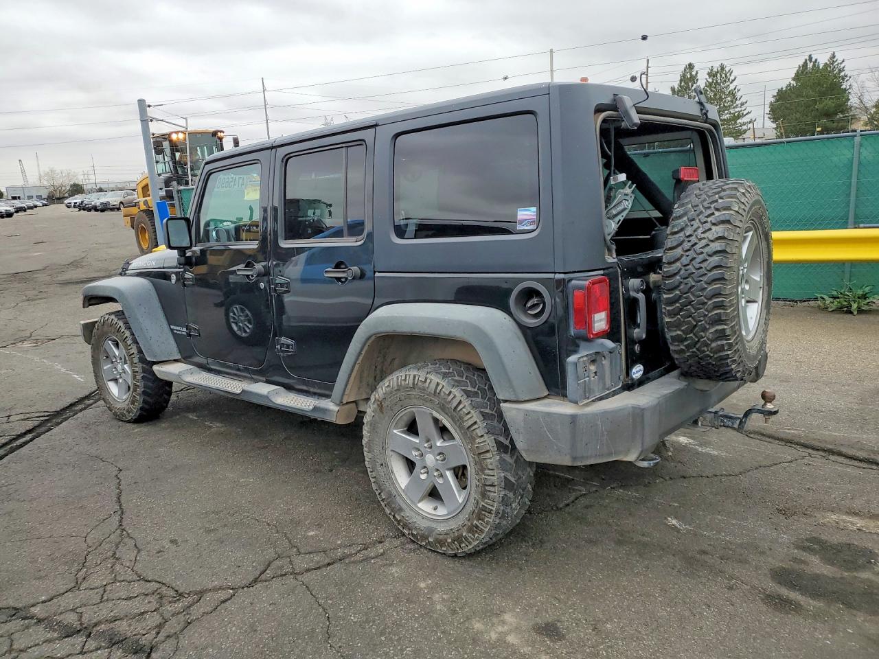 2012 Jeep Wrangler Unlimited Rubicon Black vin: 1C4BJWFG2CL186088