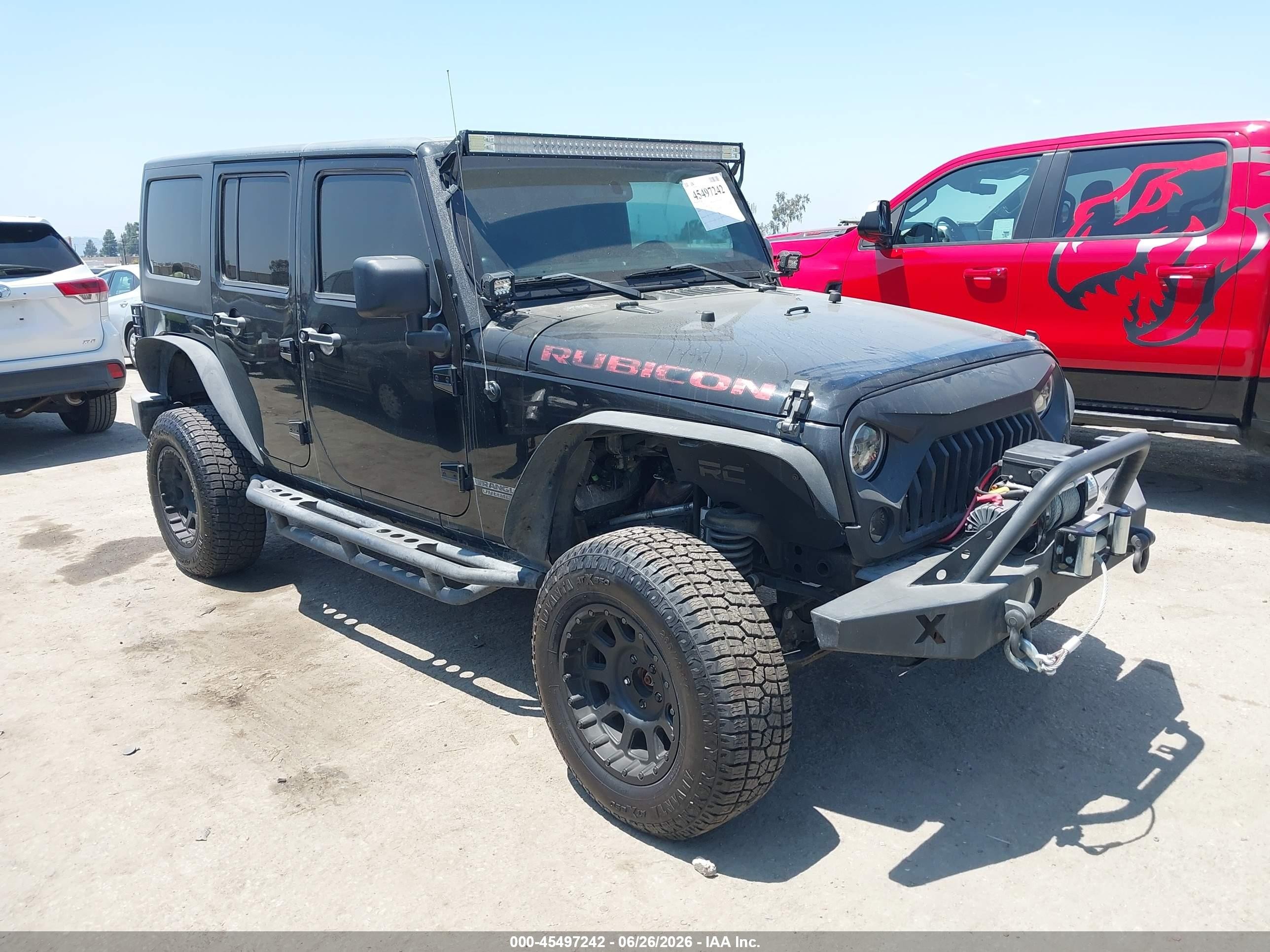 2013 Jeep Wrangler Unlimited Rubicon Black vin: 1C4BJWFG2DL699603