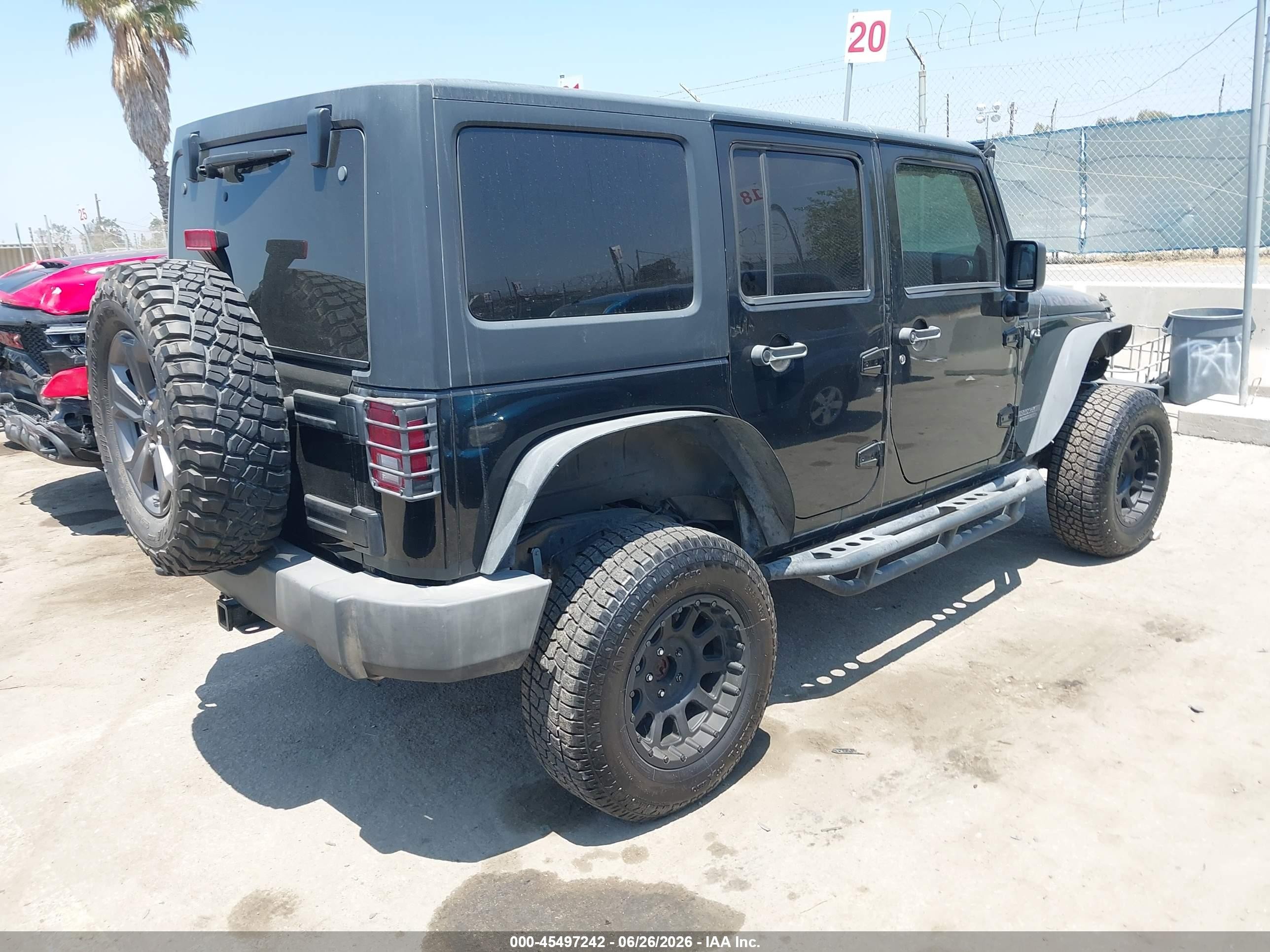 2013 Jeep Wrangler Unlimited Rubicon Black vin: 1C4BJWFG2DL699603