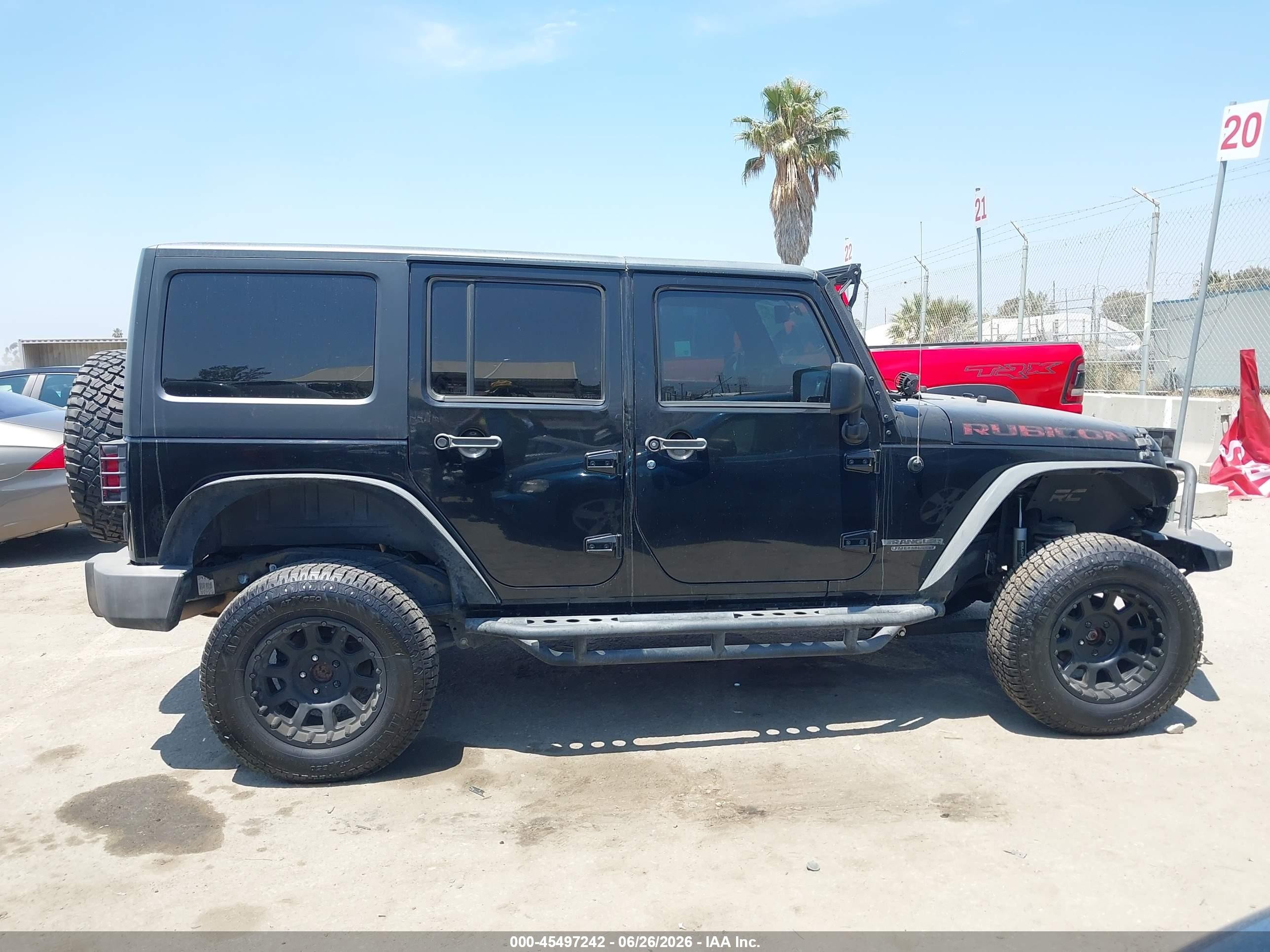 2013 Jeep Wrangler Unlimited Rubicon Black vin: 1C4BJWFG2DL699603