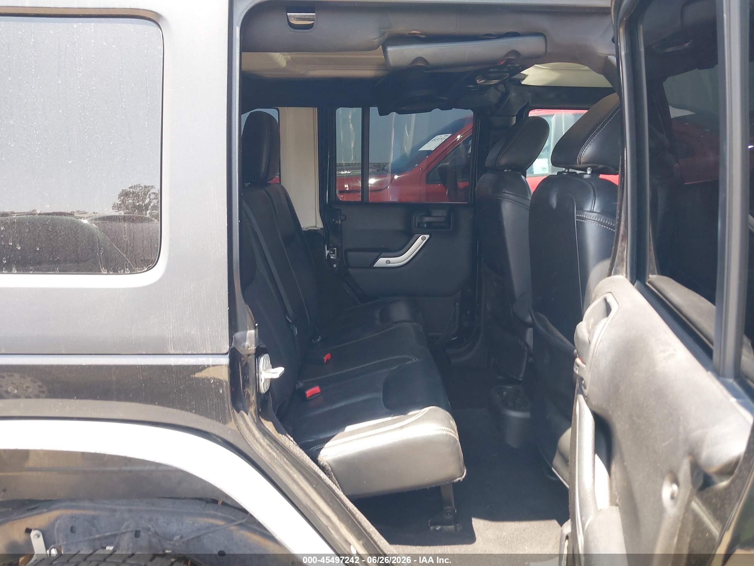 2013 Jeep Wrangler Unlimited Rubicon Black vin: 1C4BJWFG2DL699603