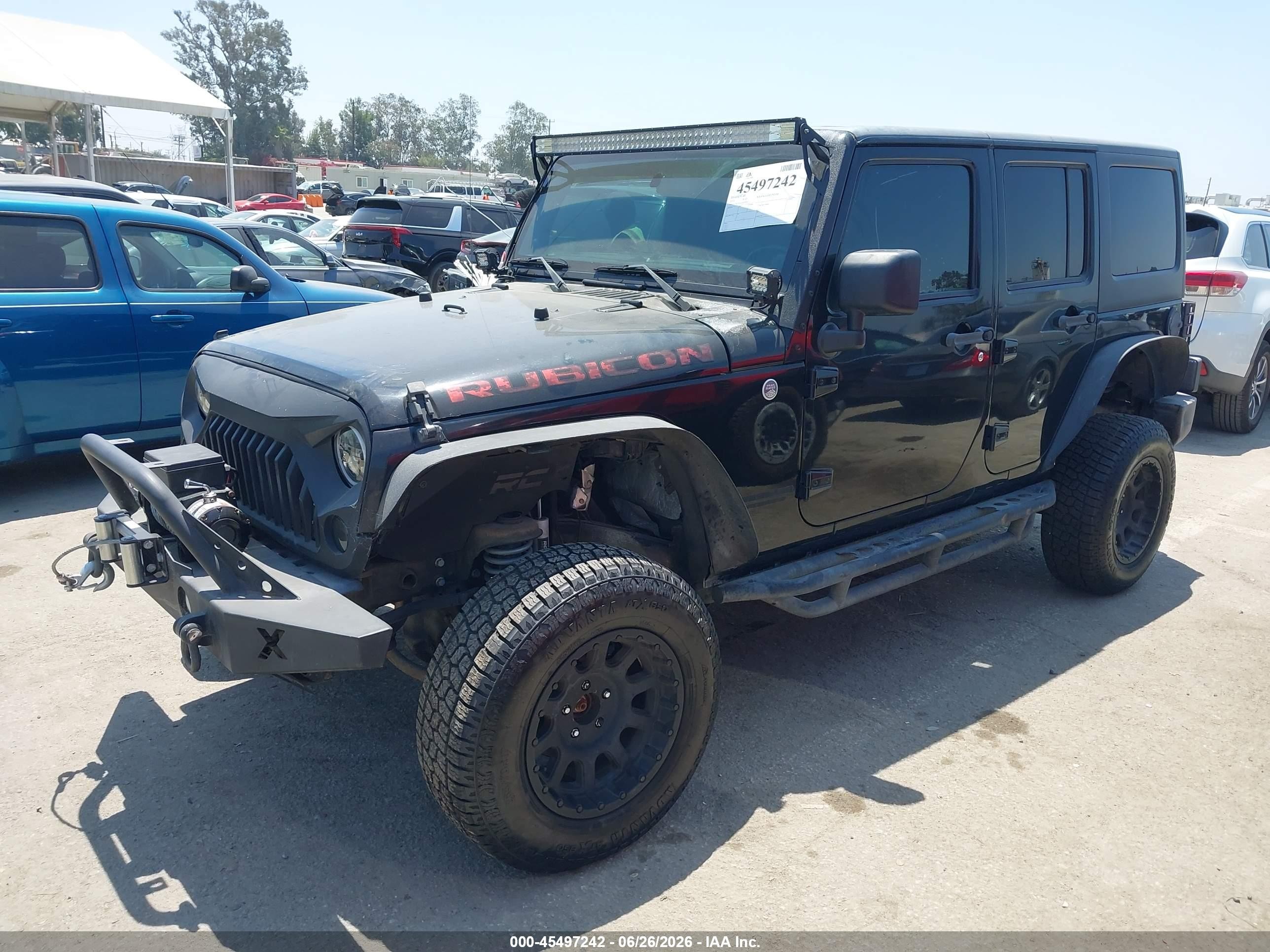 2013 Jeep Wrangler Unlimited Rubicon Black vin: 1C4BJWFG2DL699603